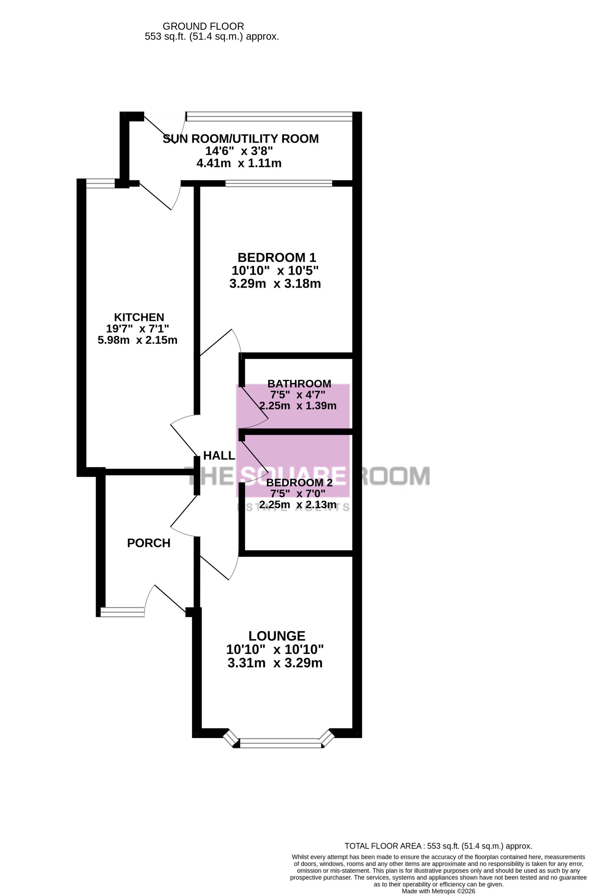 281, Fleetwood Road, Cleveleys floorplan