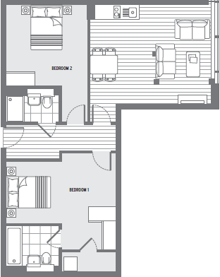 2 Bedrooms Flat to rent in Skyline, High Street, Slough SL1