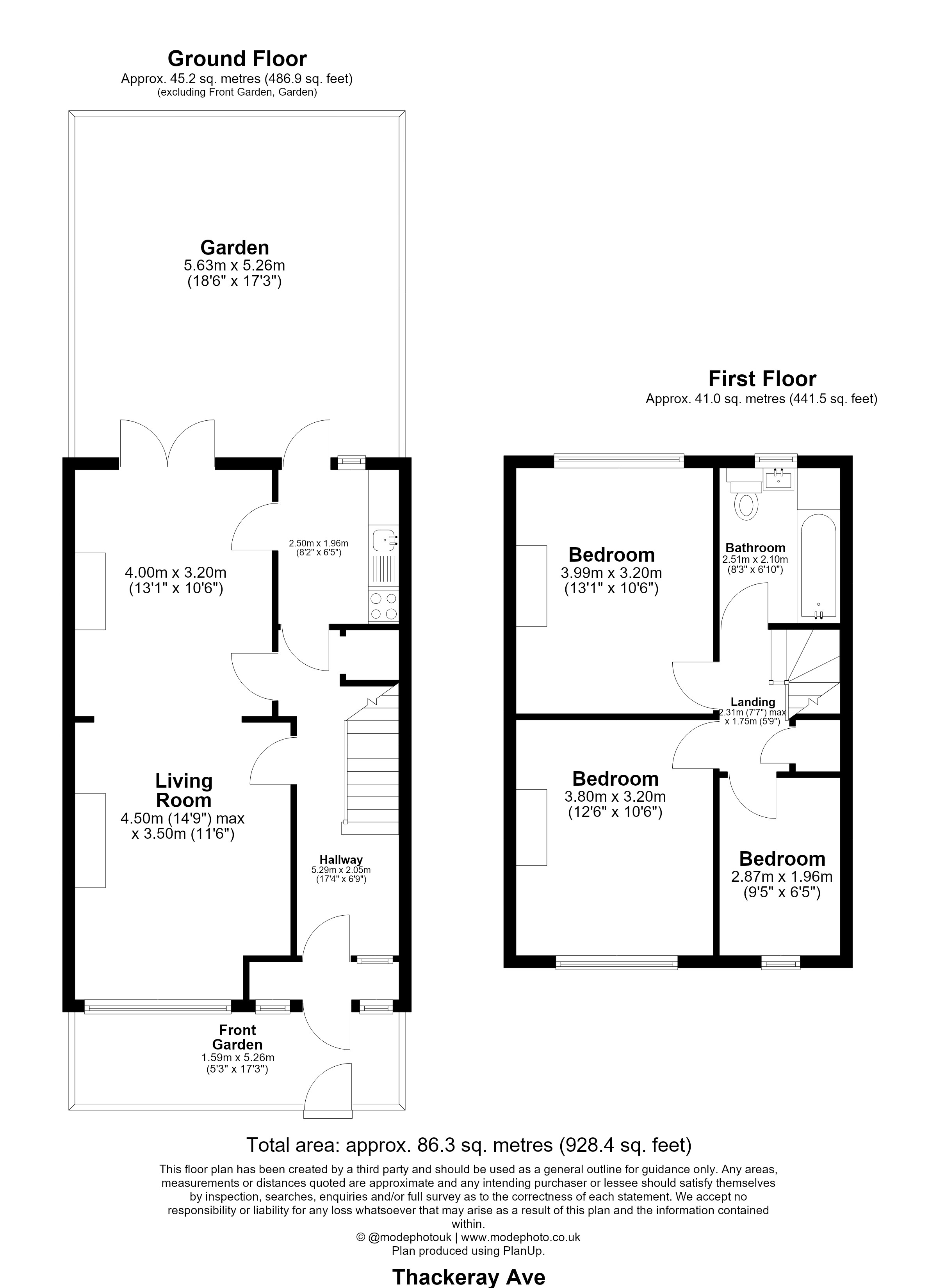Thackeray Avenue, Tottenham floorplan