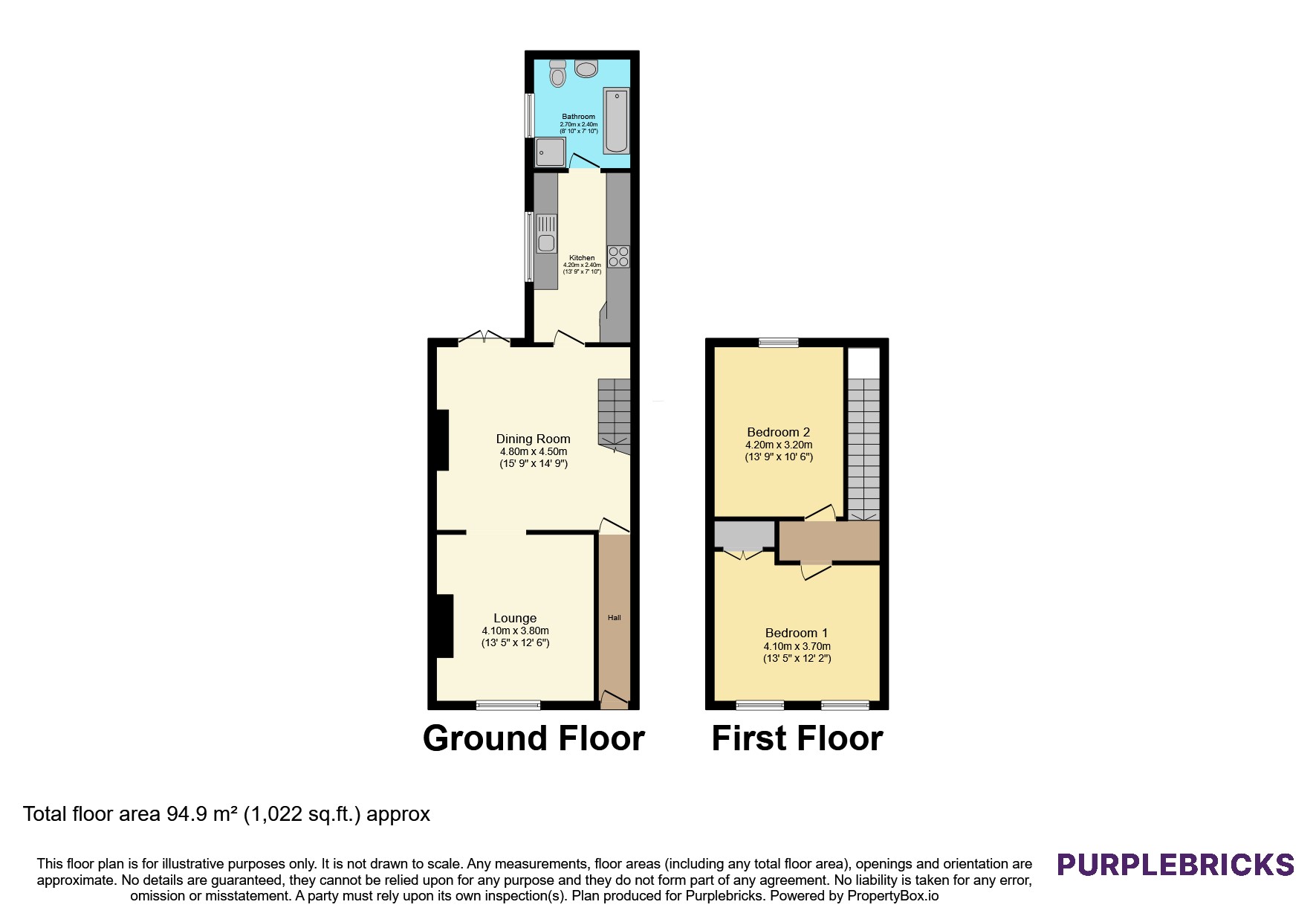 14, Bell Street, Sunderland floorplan