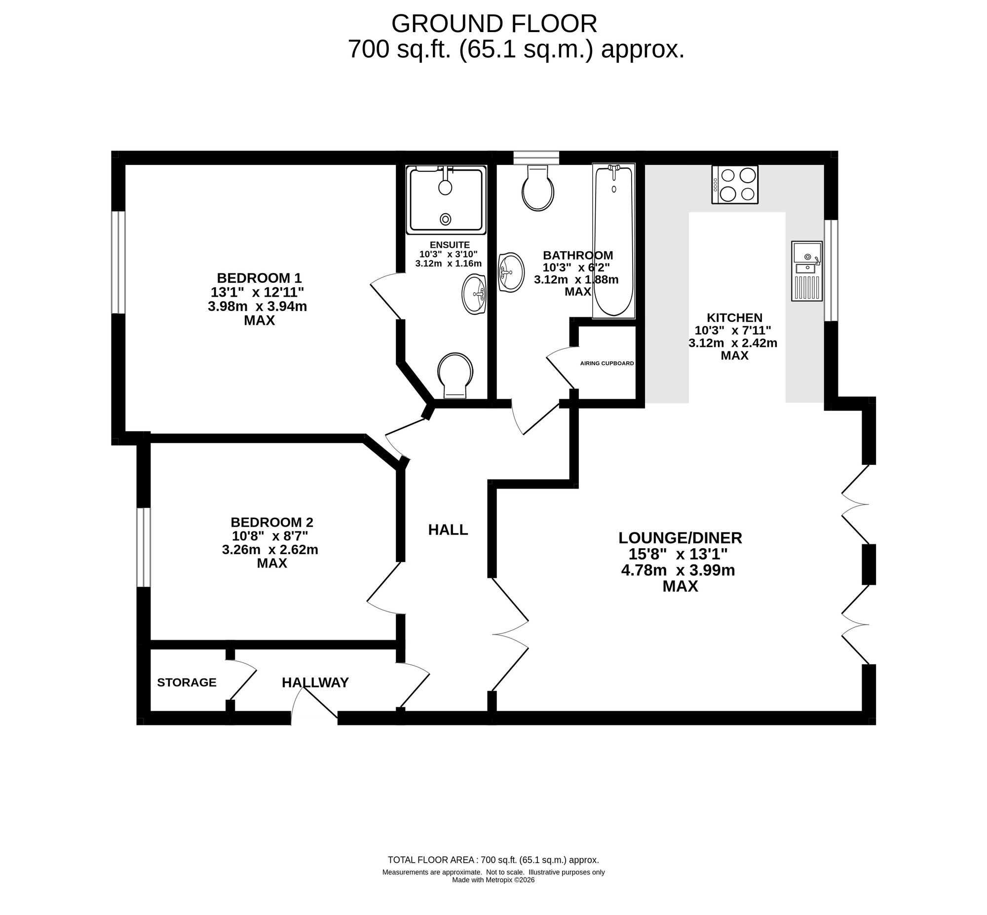 13 Printers Close, Manchester floorplan