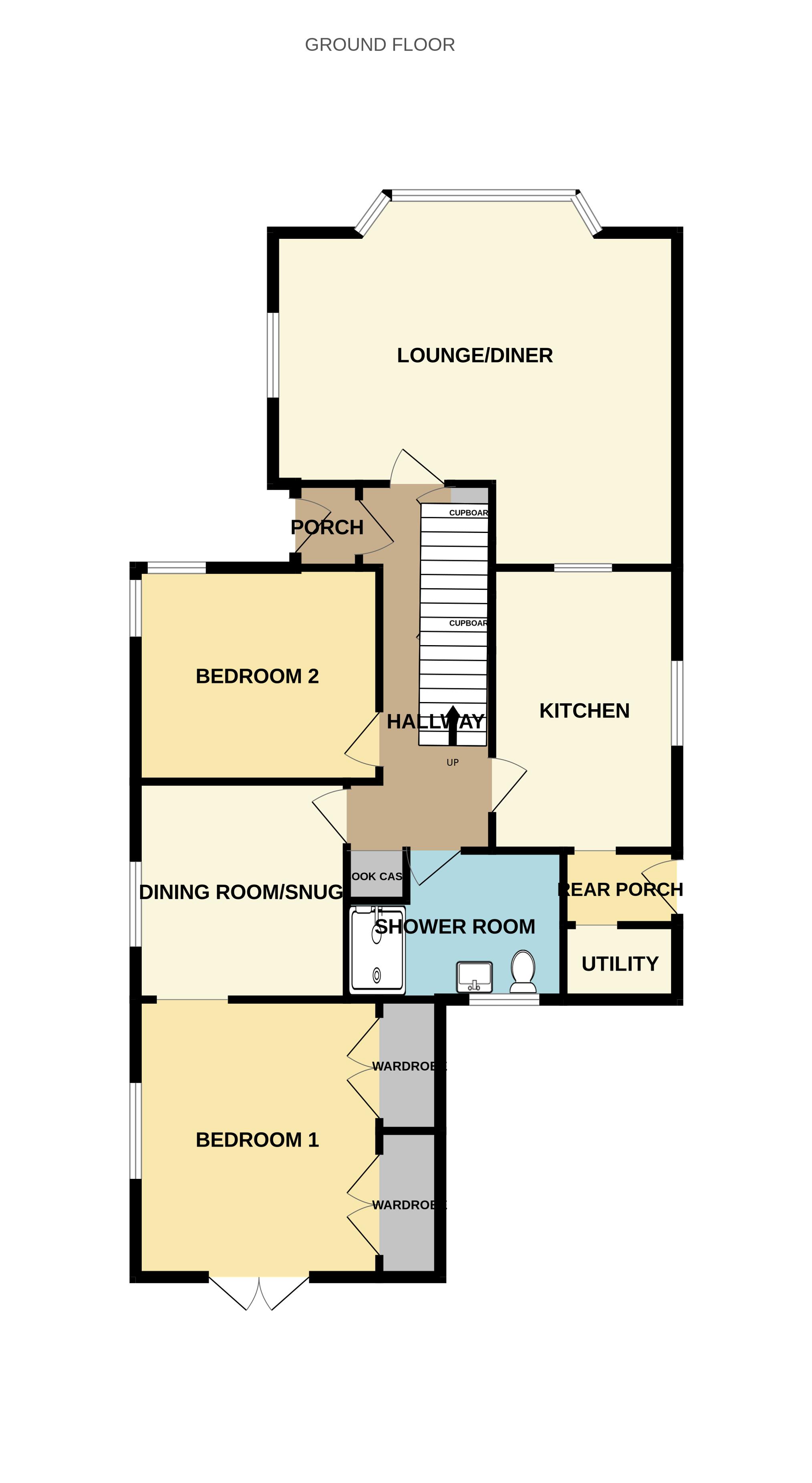 Glyn Garth, 6 Craig Wen, Colwyn Bay floorplan