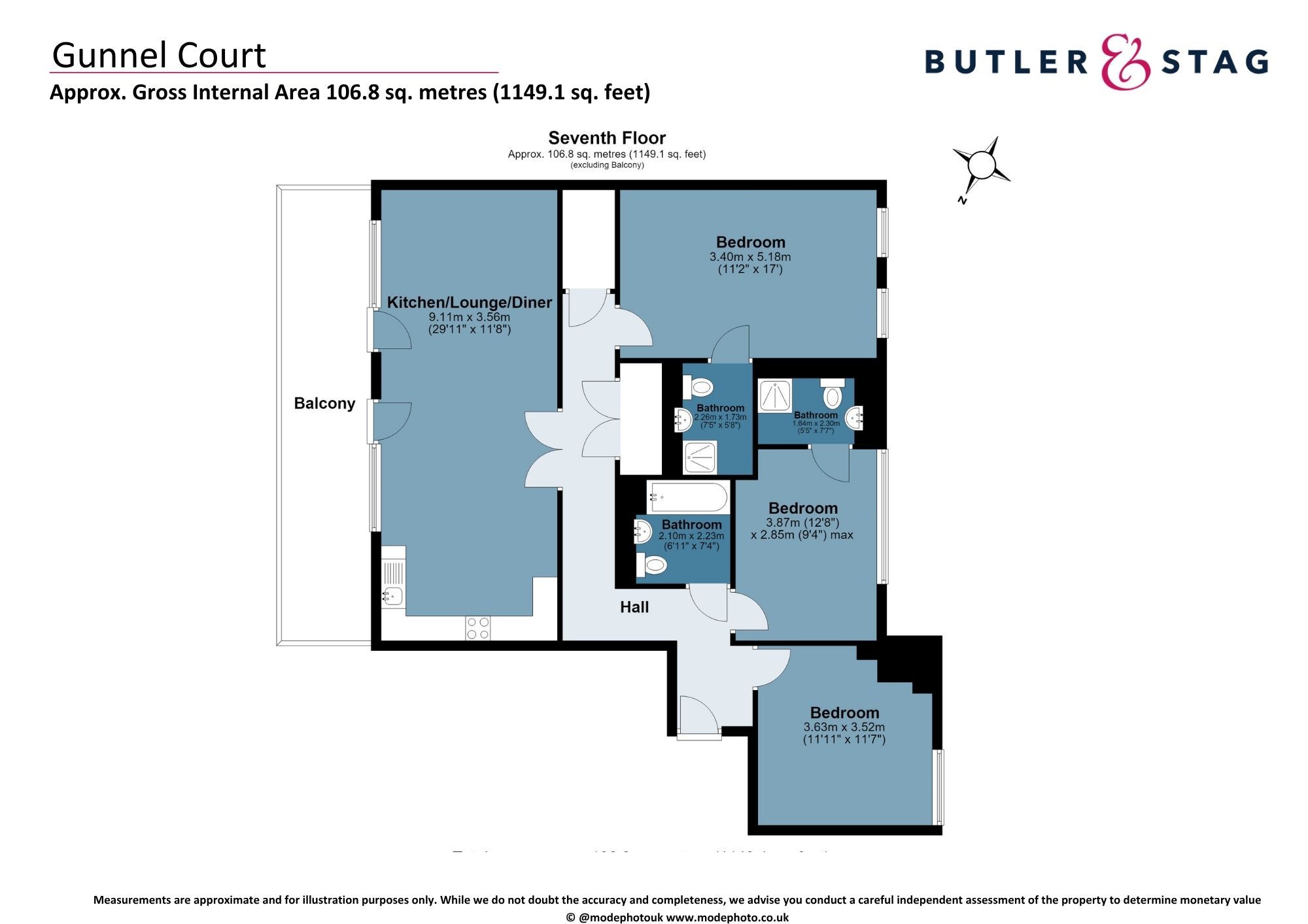 Flat 701 Gunnel Court, 25 Bolinder Way, London, London floorplan
