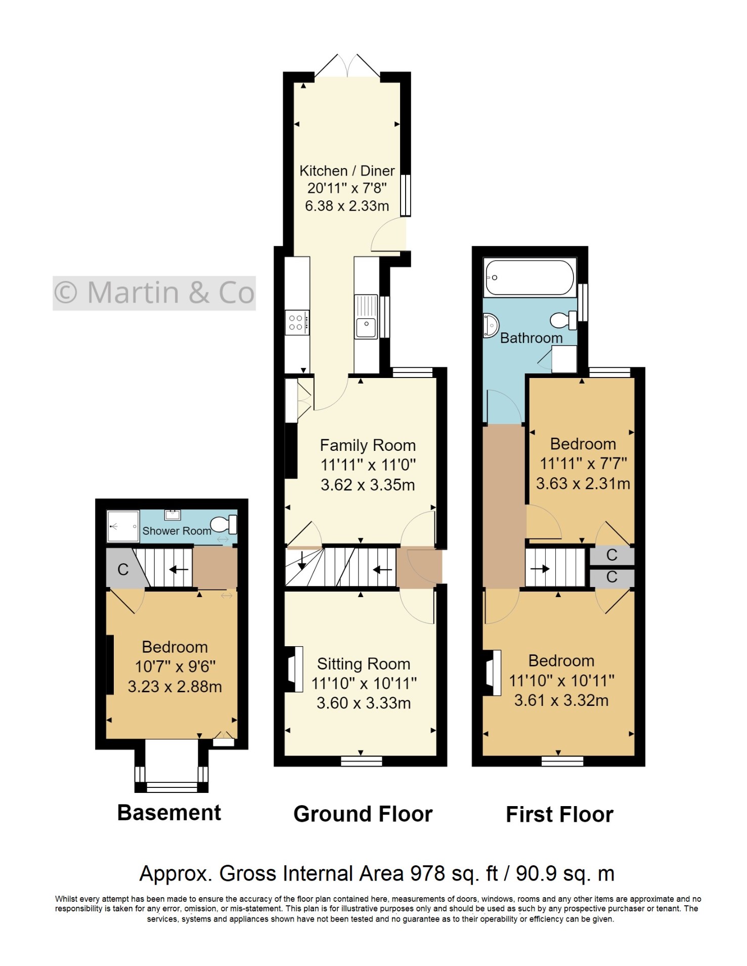 3 Bedrooms Semi-detached house for sale in Western Road, Tunbridge Wells TN1