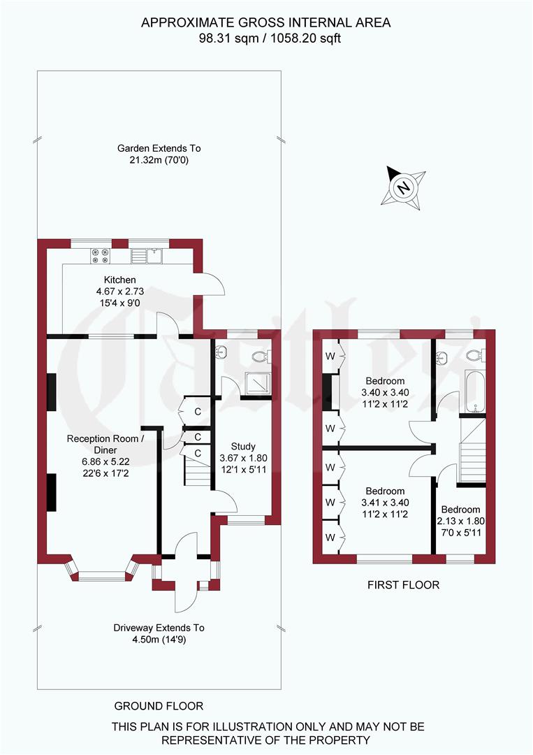 169, Monmouth Road, Edmonton floorplan