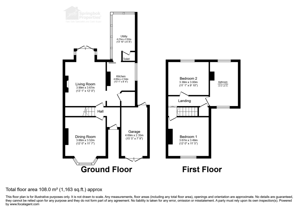 64, Corporation St, Wednesbury floorplan