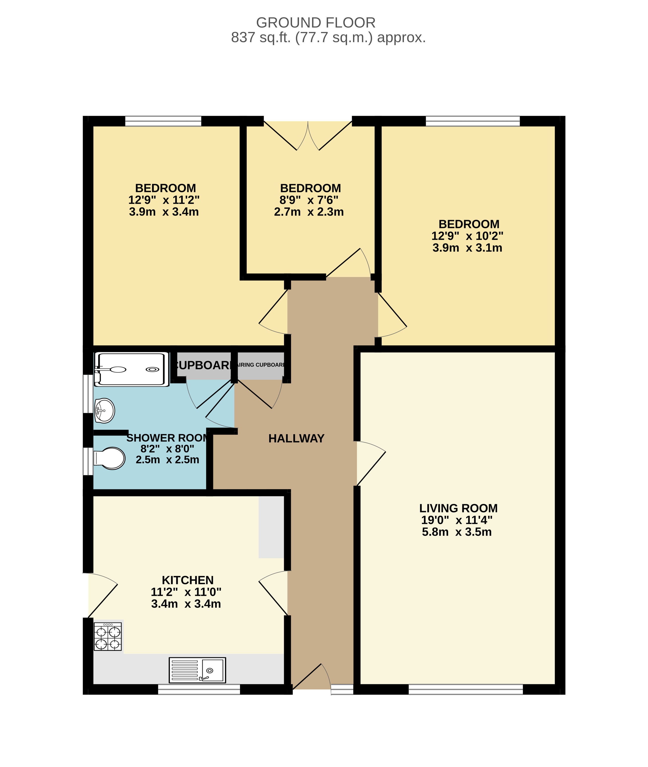 80, Long Street, Taunton floorplan