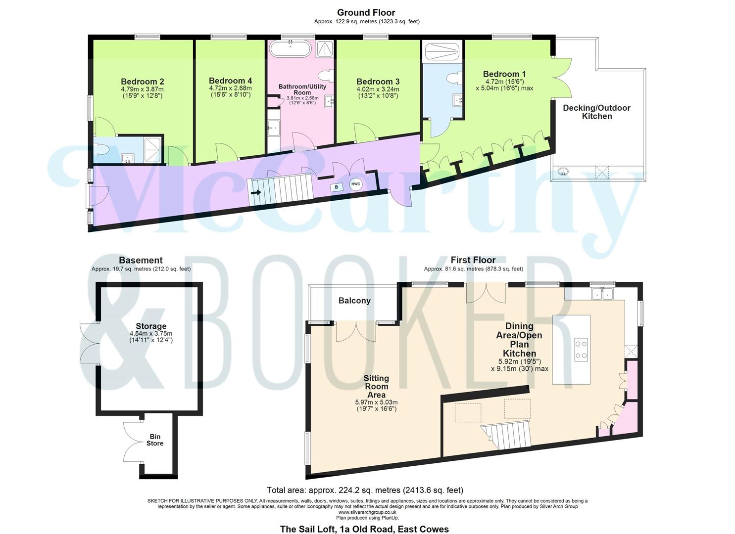 The Sail Loft, 1A, Old Road, East Cowes floorplan