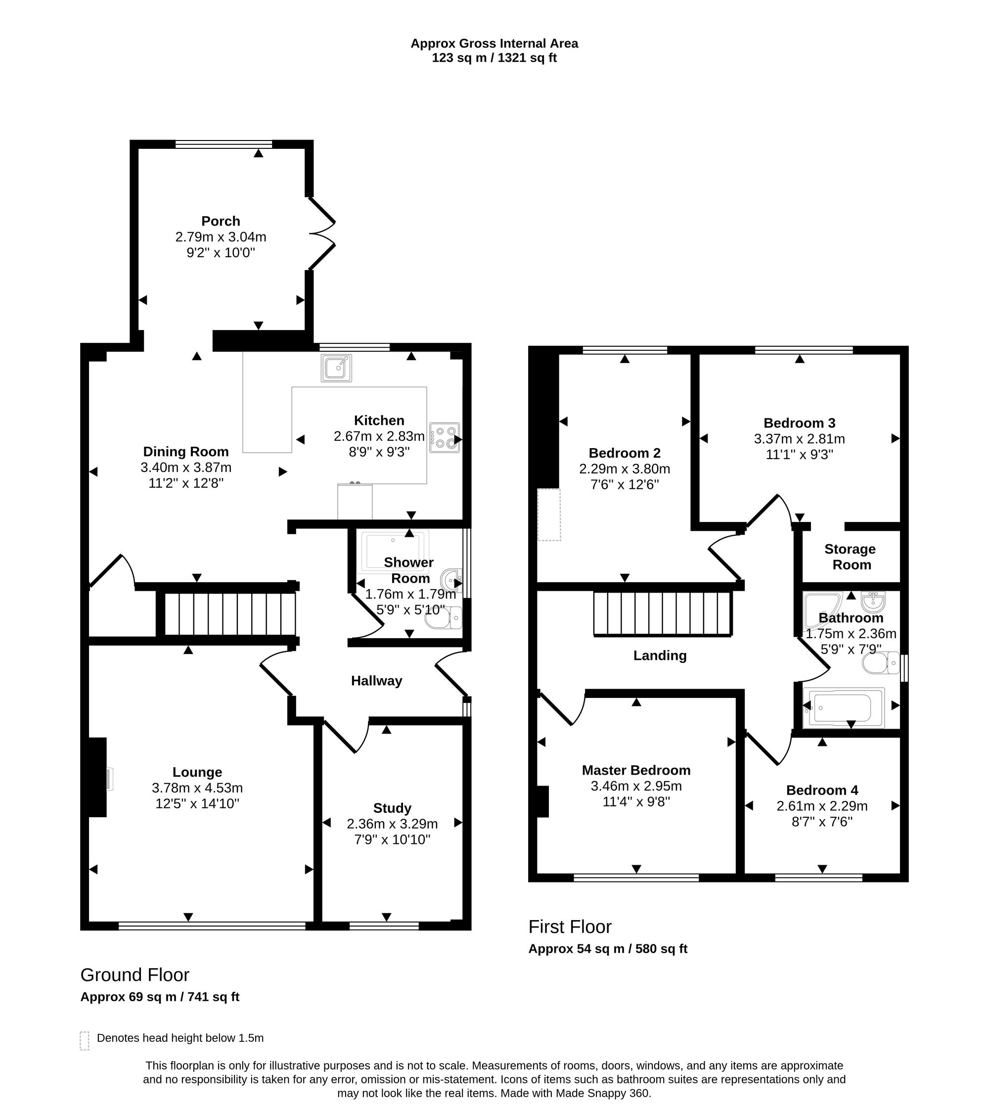 3 Bredenbury Gardens, Porthcawl floorplan