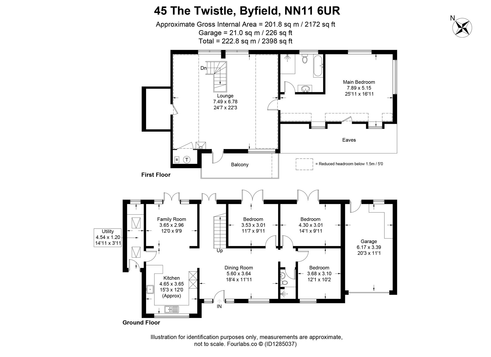 45 The Twistle, Daventry floorplan