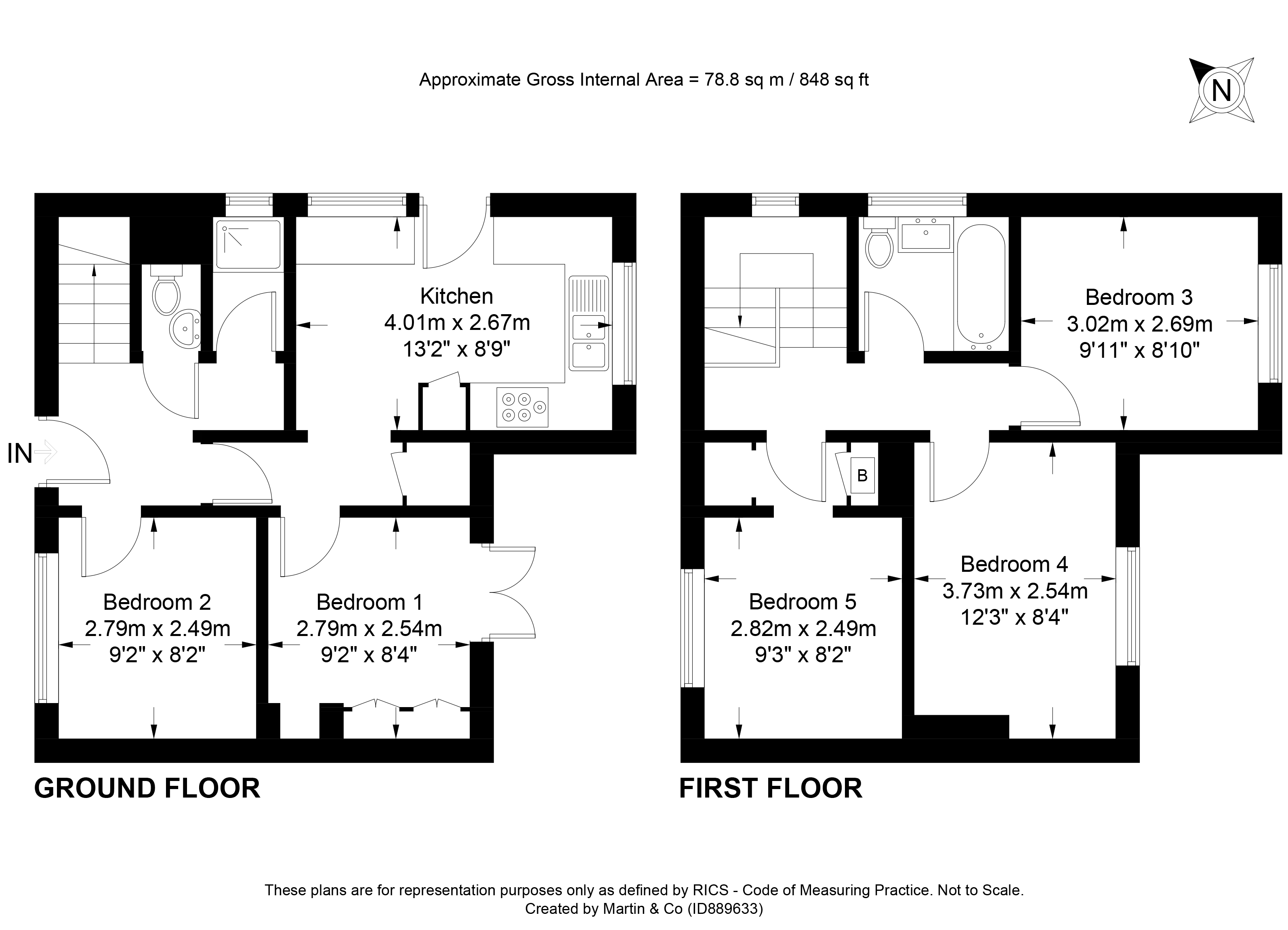 Room 4, 9, Portal Road, Winchester floorplan