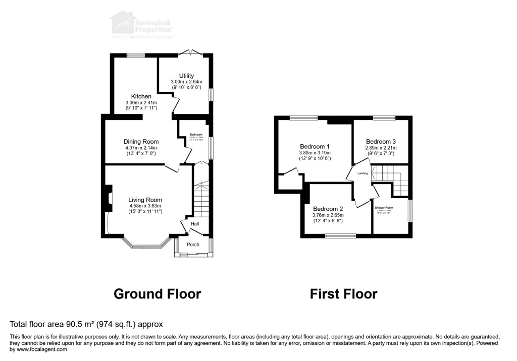 75, Valley Road, Walsall floorplan