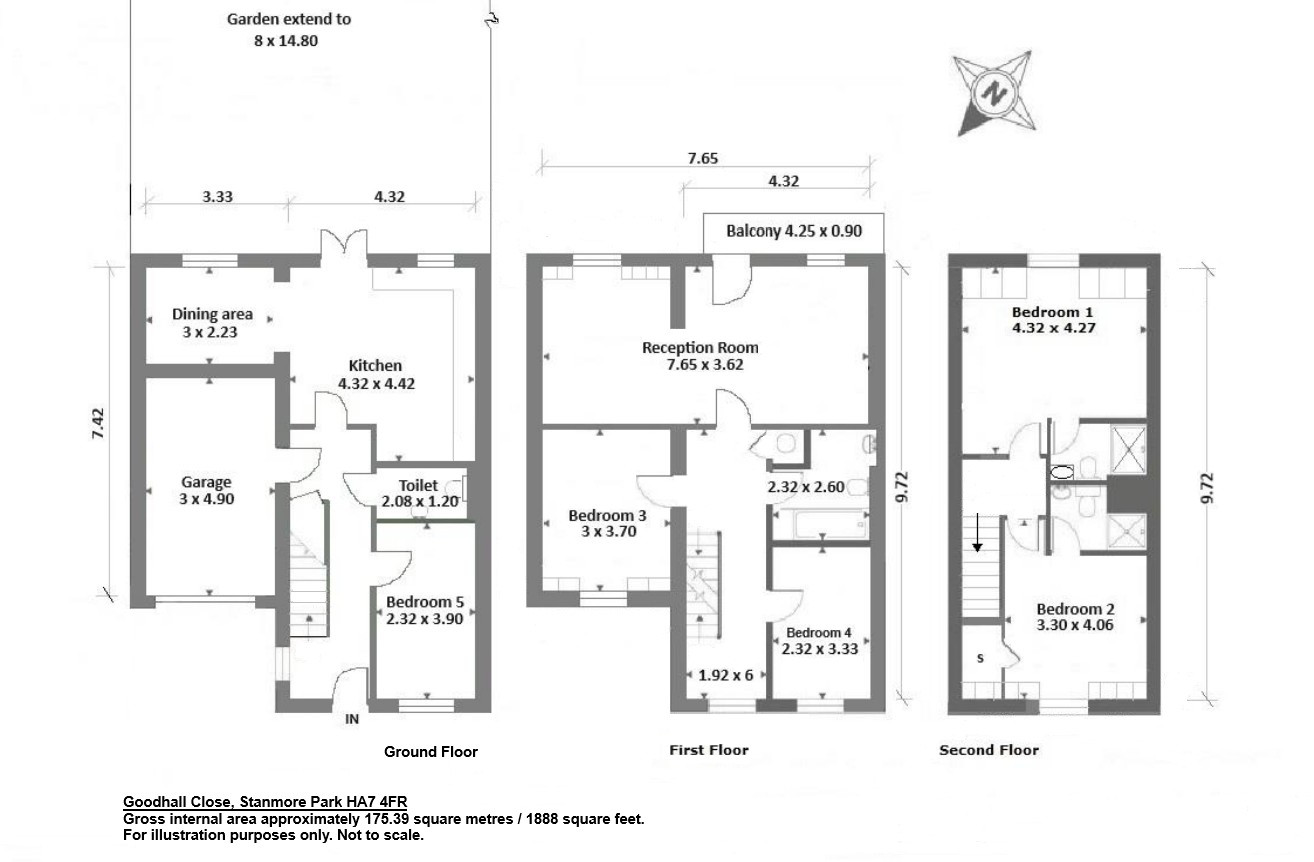 5, Goodhall Close, Stanmore floorplan