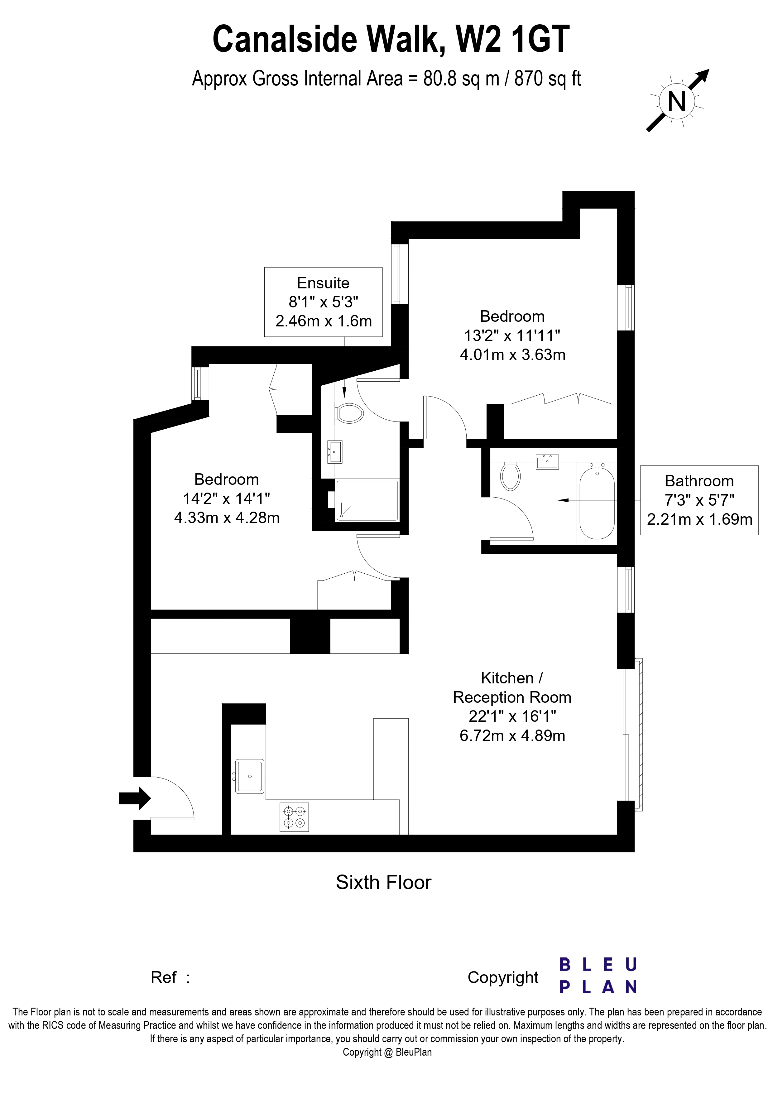 607, 3 Canalside Walk, 3 Canalside Walk floorplan