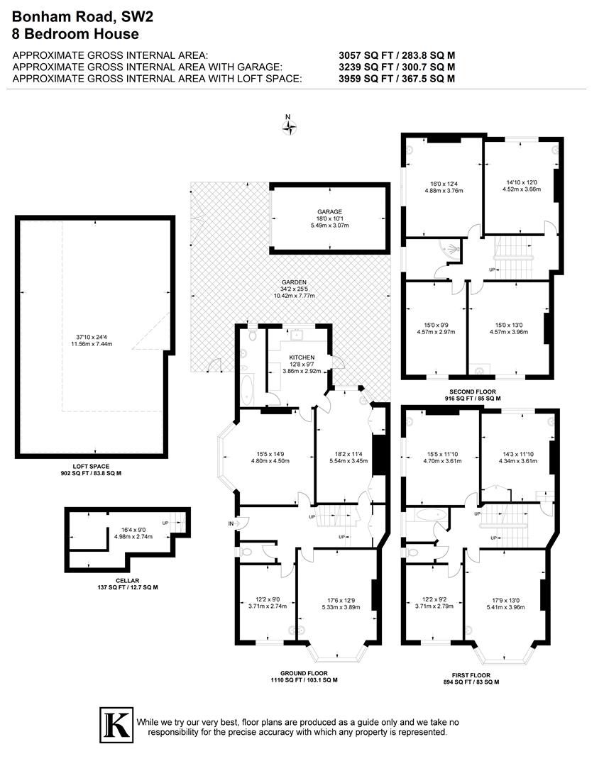76, Bonham Road, London floorplan