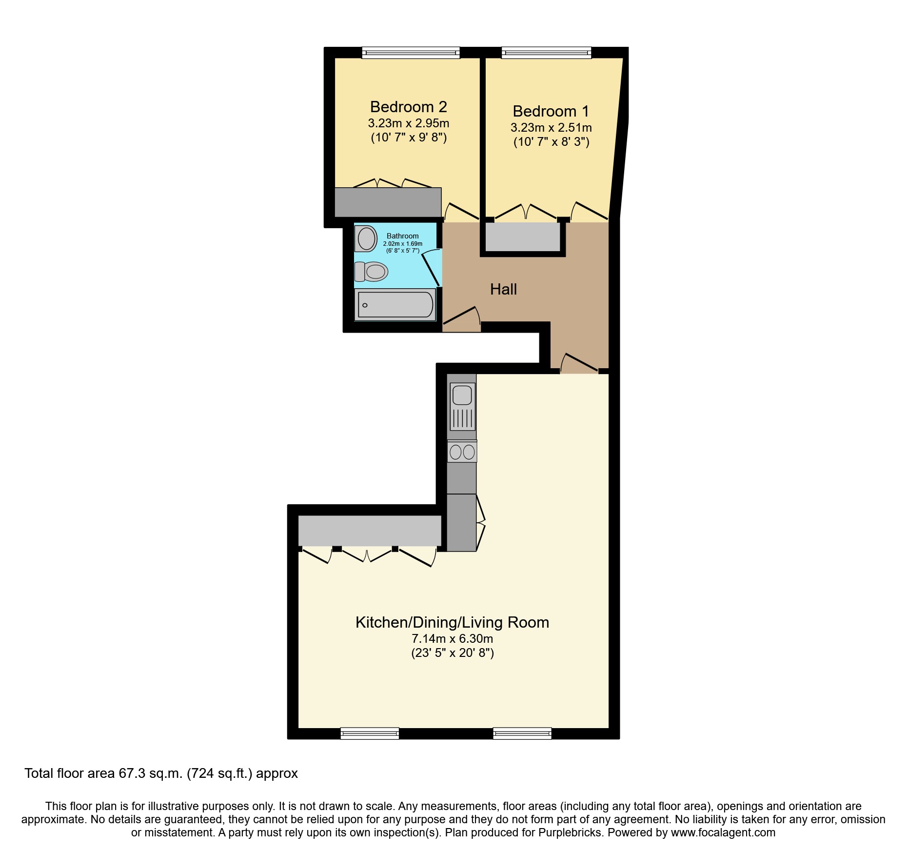 Flat 1, First Floor,, 60 Southwark Bridge Road, Southwark floorplan