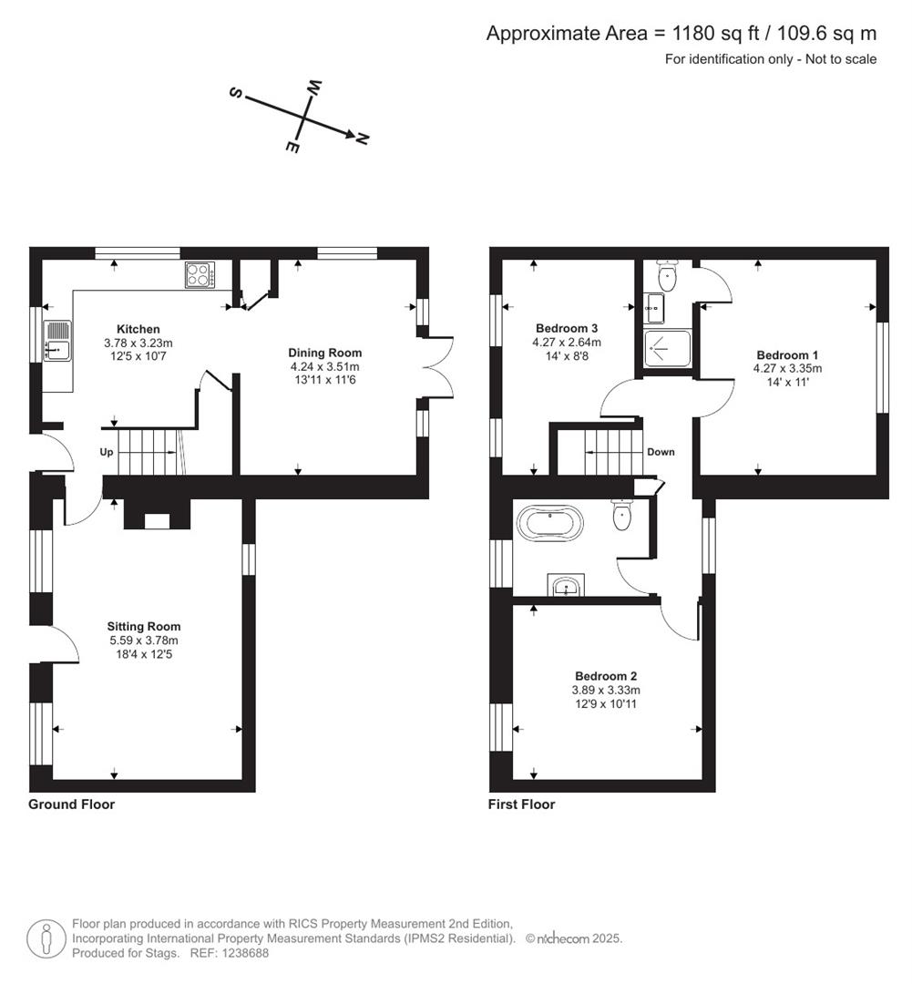 1 Sextons Cottage, Honiton floorplan