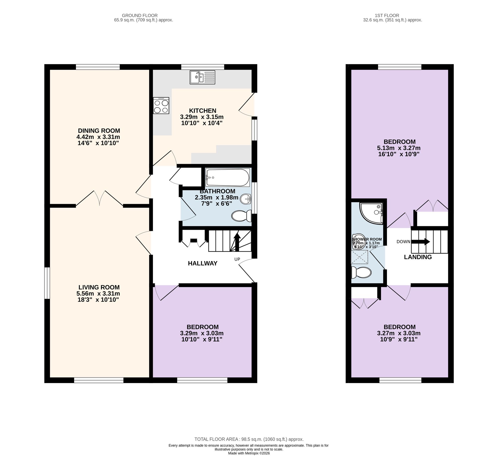14 Northgate, Preston floorplan