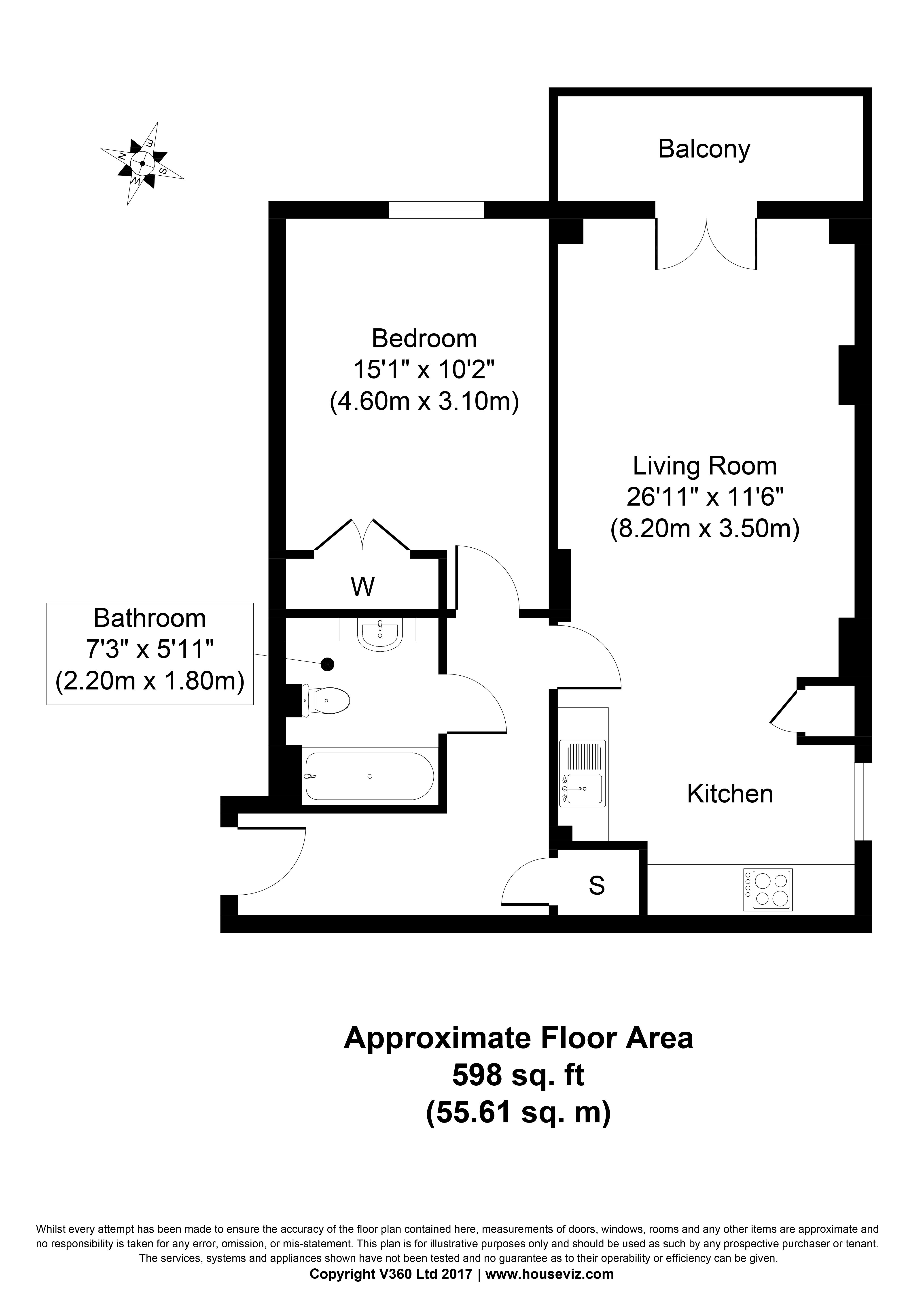 1 Bedrooms Flat to rent in City Tower, Canary Wharf E14