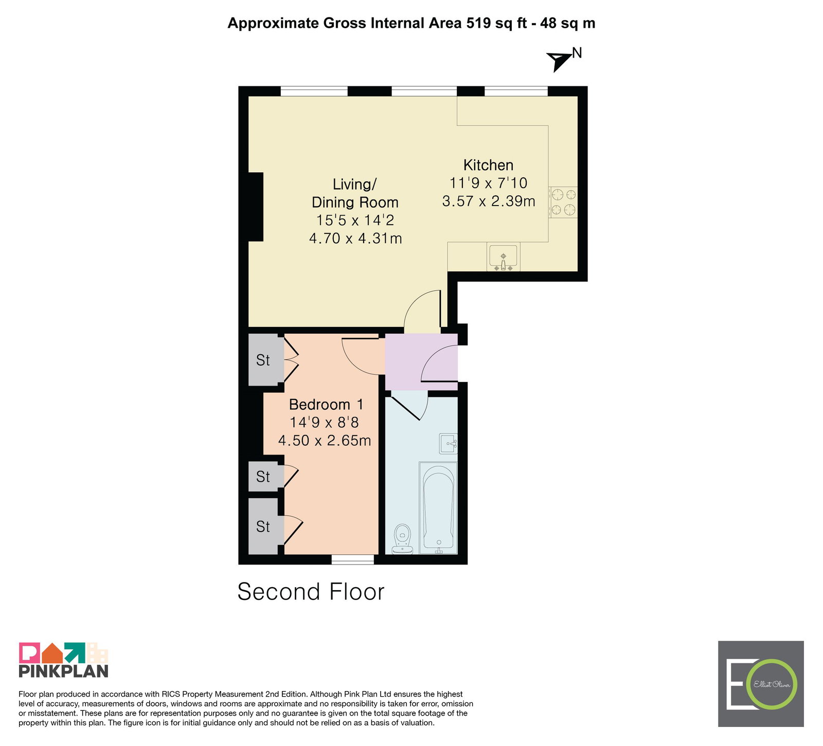 9,Flat 4, Evesham Road, Cheltenham floorplan