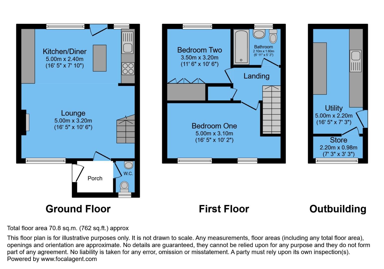 16, Longshaw Close, Chesterfield floorplan