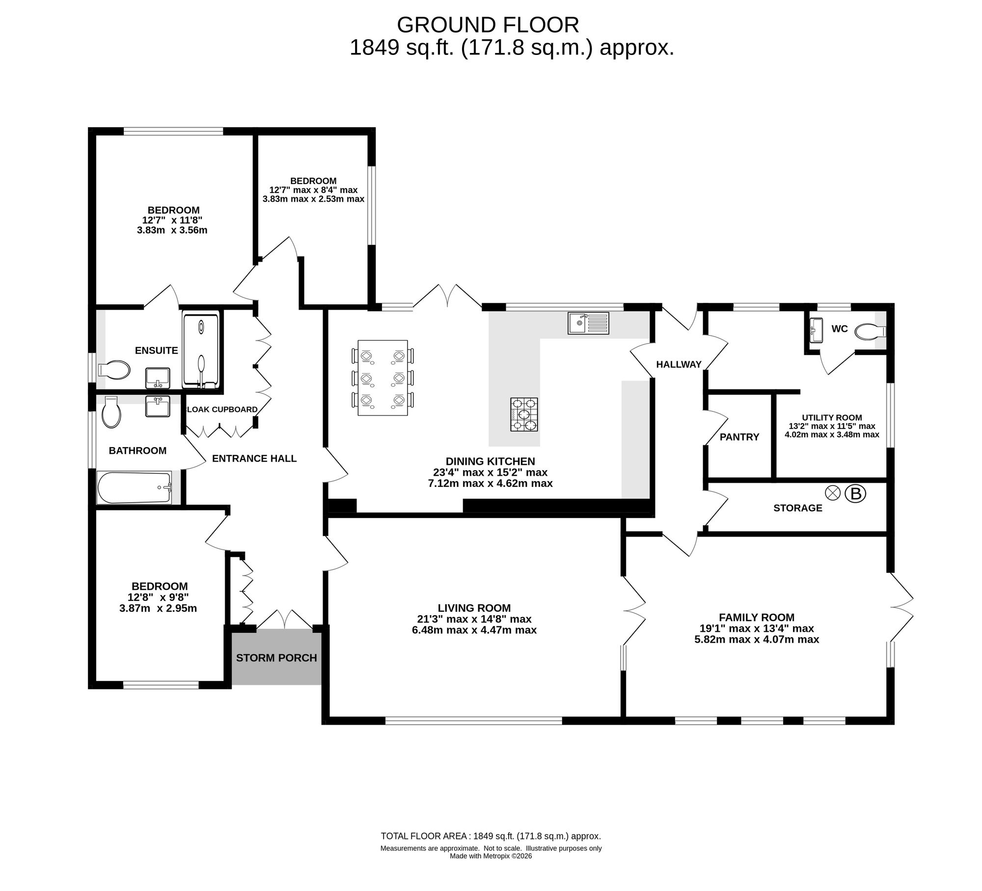Centila Cogshall Lane, Northwich floorplan