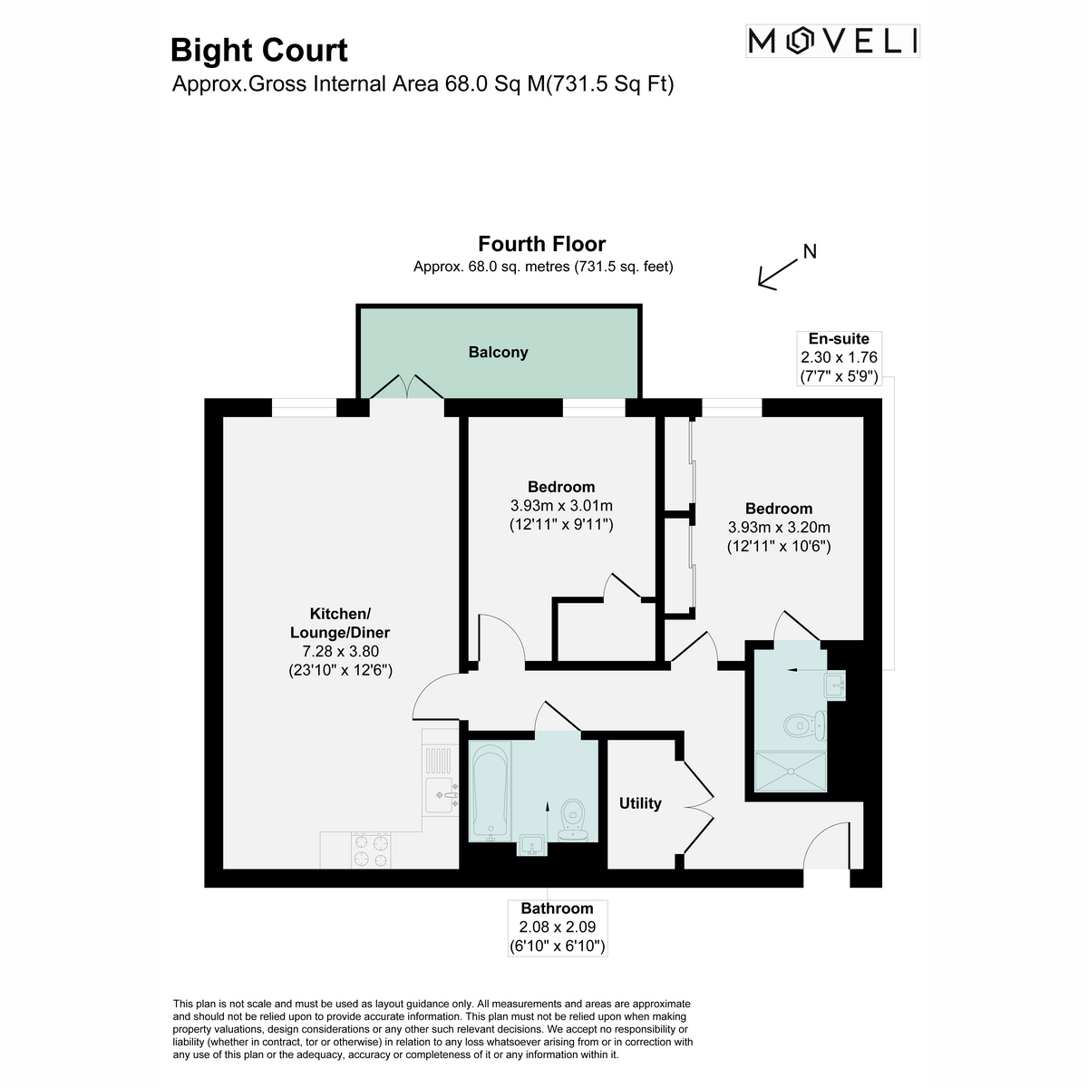 Flat 402 Bight Court, 17, Nellie Cressall Way, London floorplan