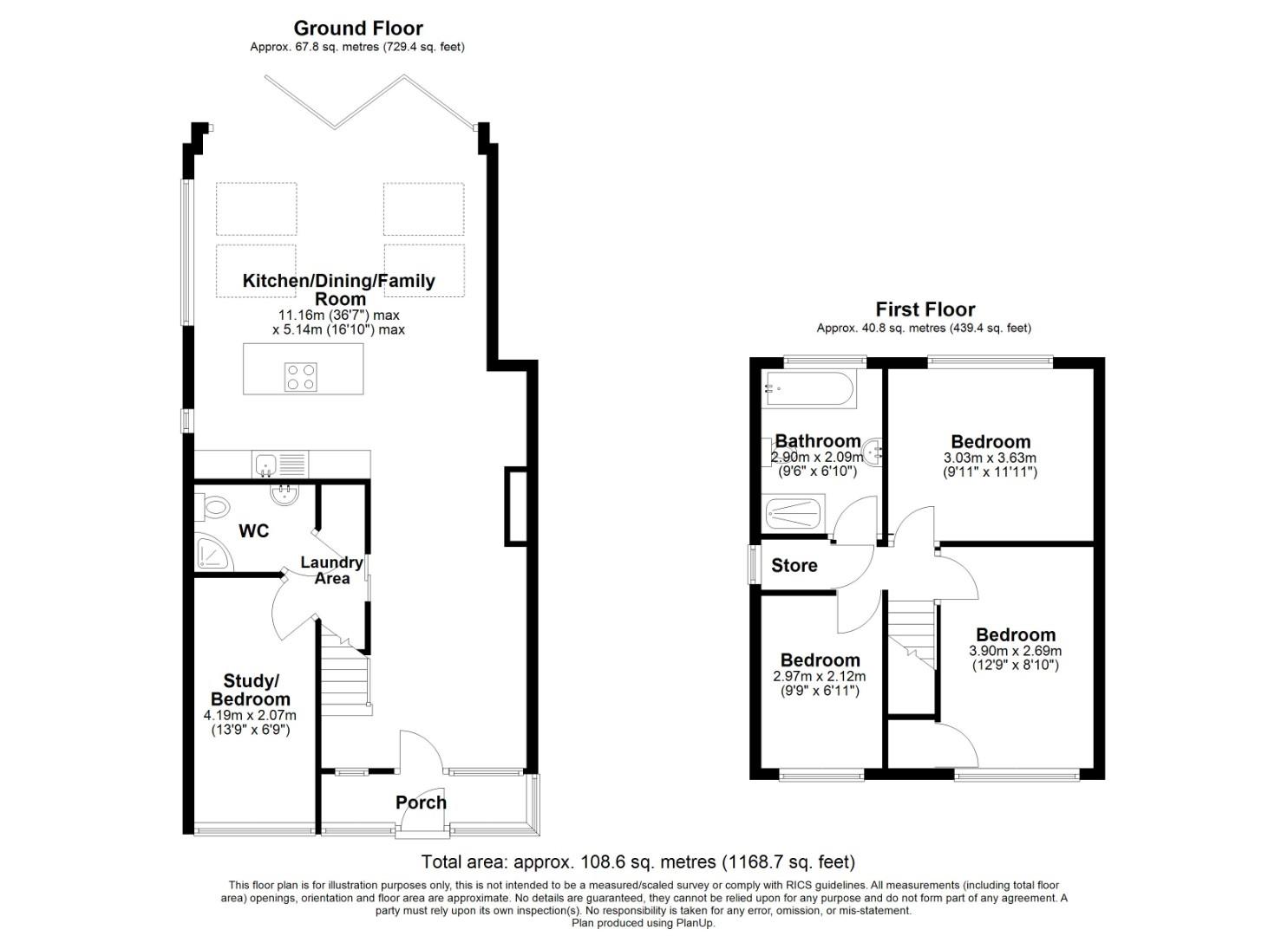 51, North Road, Birmingham floorplan