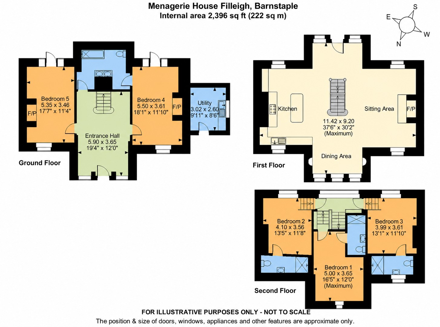 Menagerie House,, Filleigh, Devon floorplan