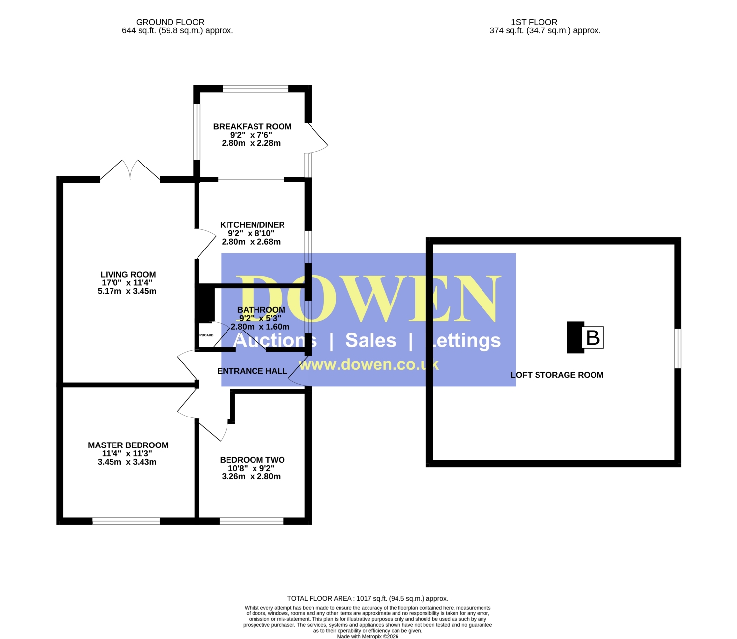 2, Friars Row, Durham floorplan