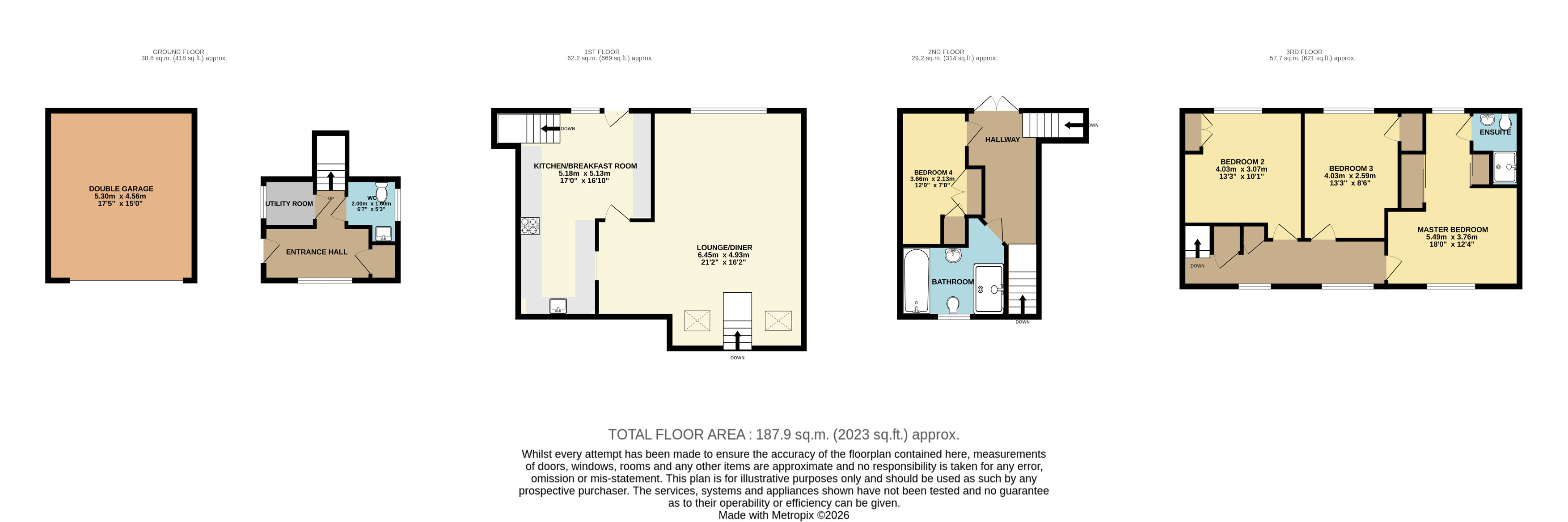 5, Dingle Dell, Bedfordshire floorplan