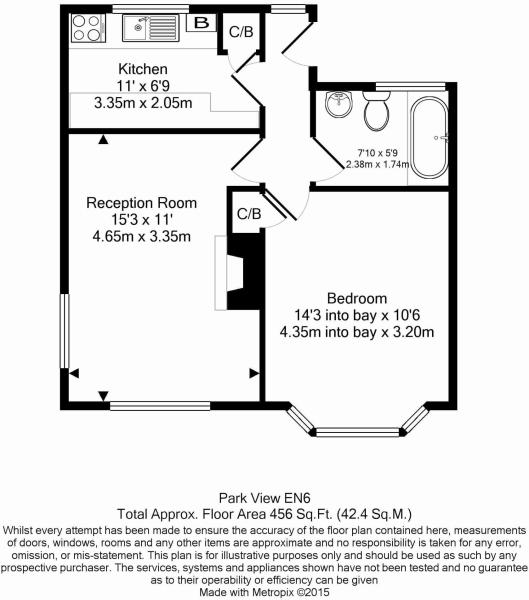 1 Bedrooms Flat to rent in Park View, Potters Bar EN6