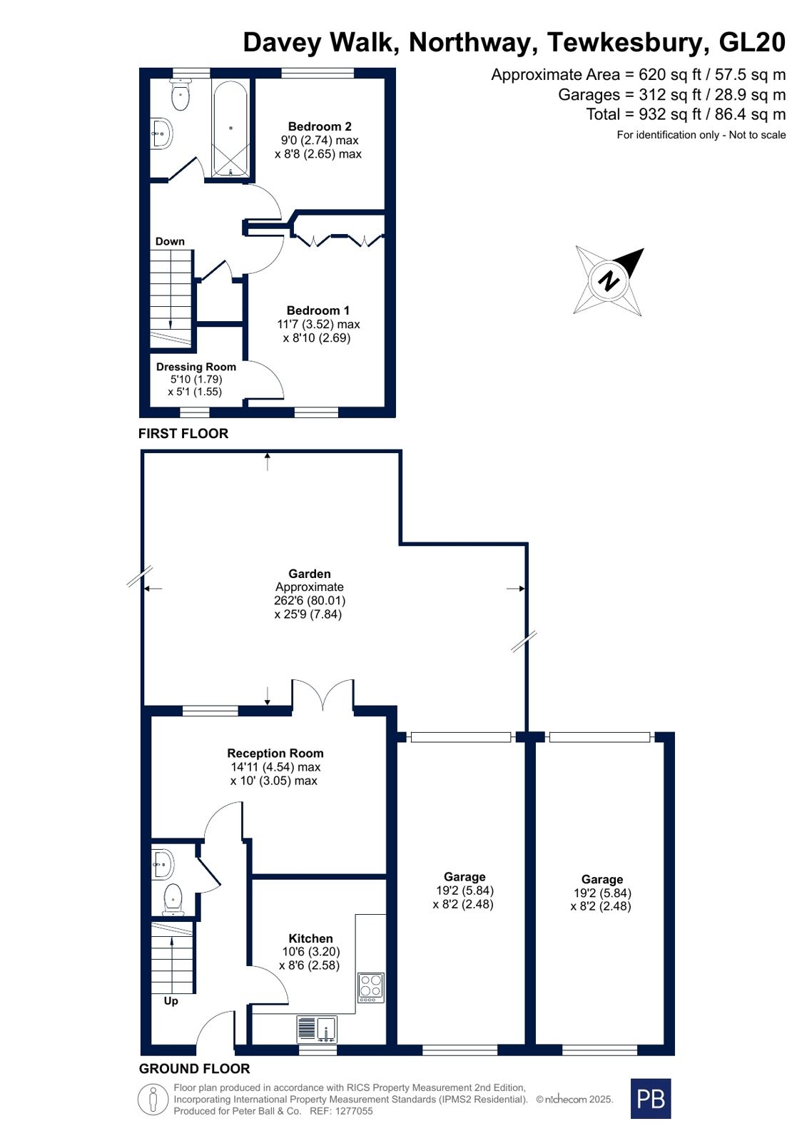 16, Davey Walk, Tewkesbury floorplan