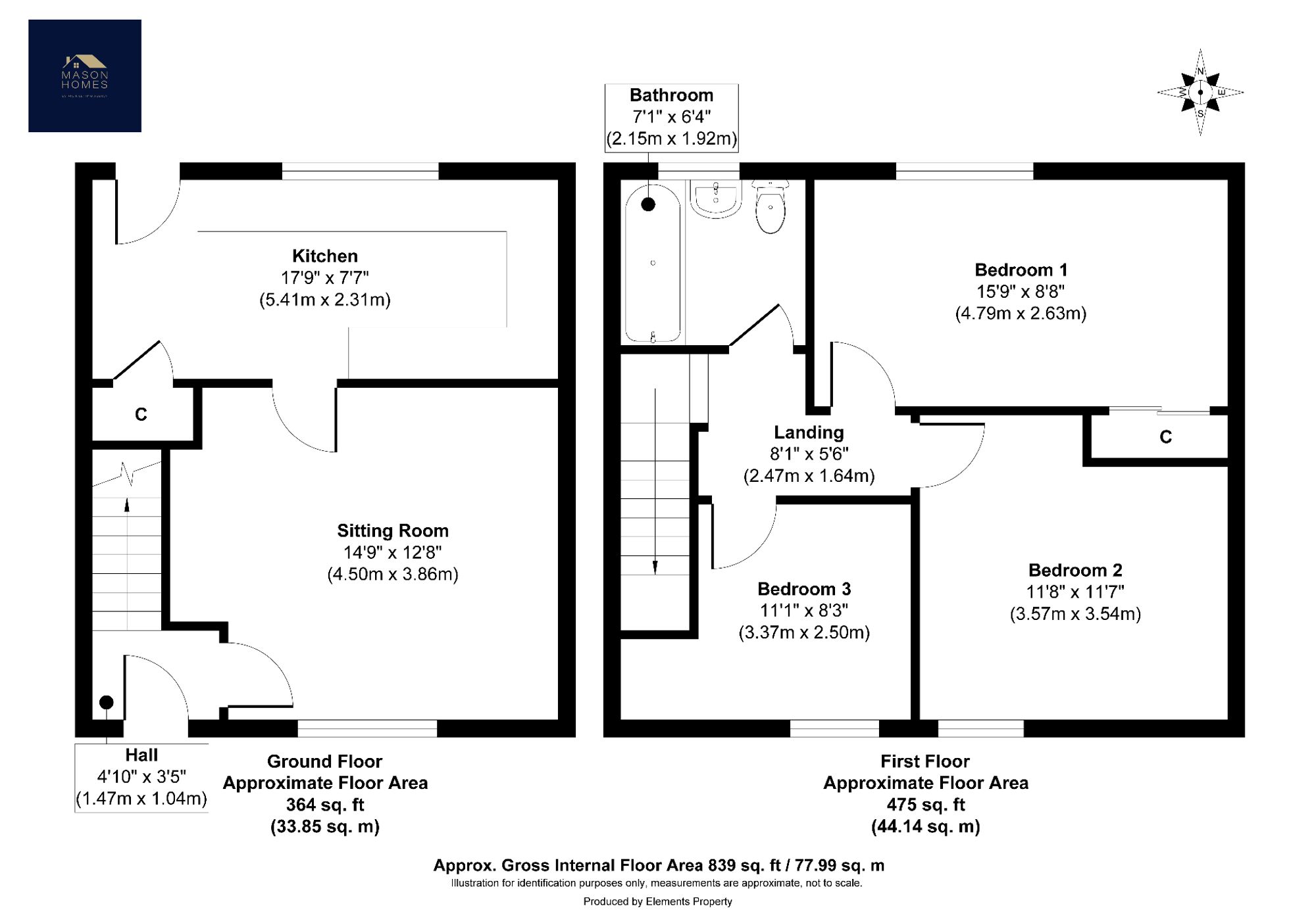 34 Campsie View, Glasgow floorplan