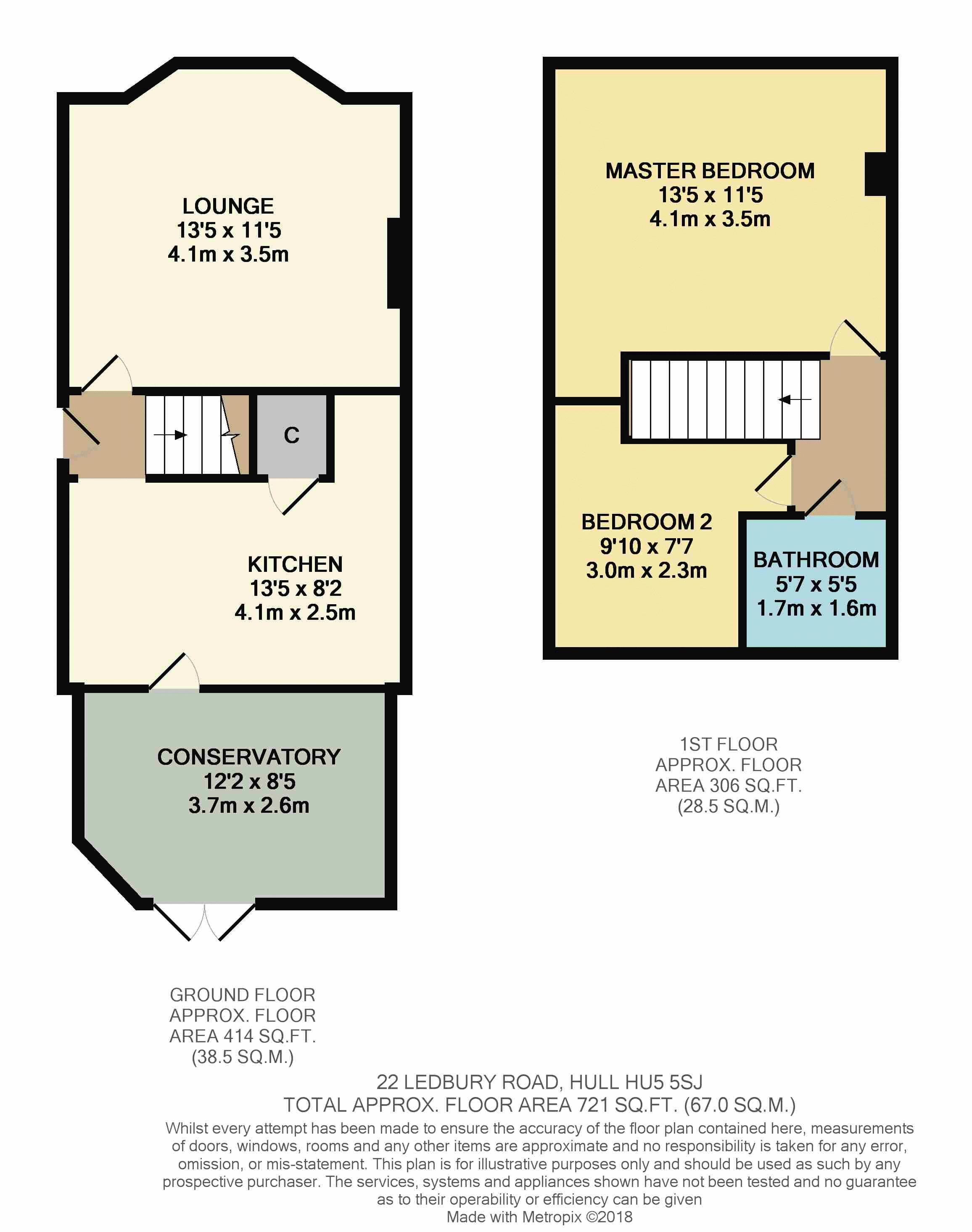 2 Bedrooms Semi-detached house for sale in Ledbury Road, Hull HU5