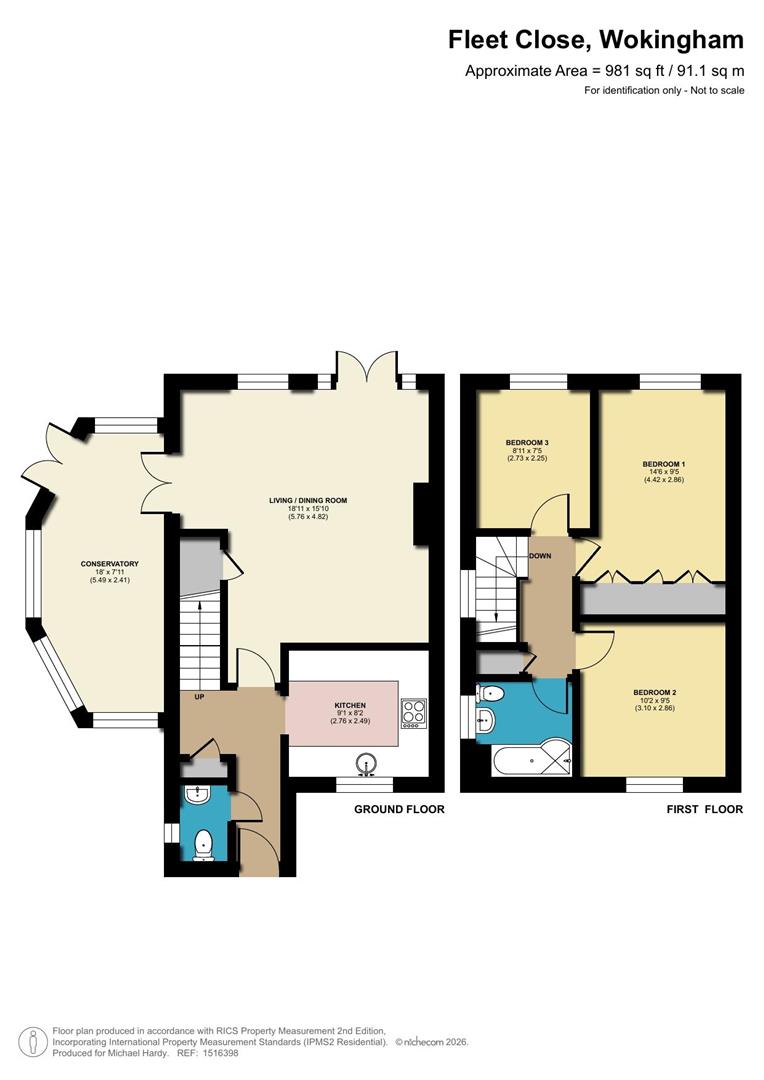 11, Fleet Close, Wokingham floorplan