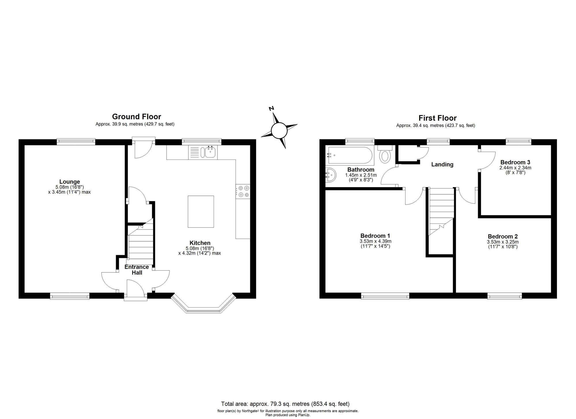 33 New Road, Billingham floorplan