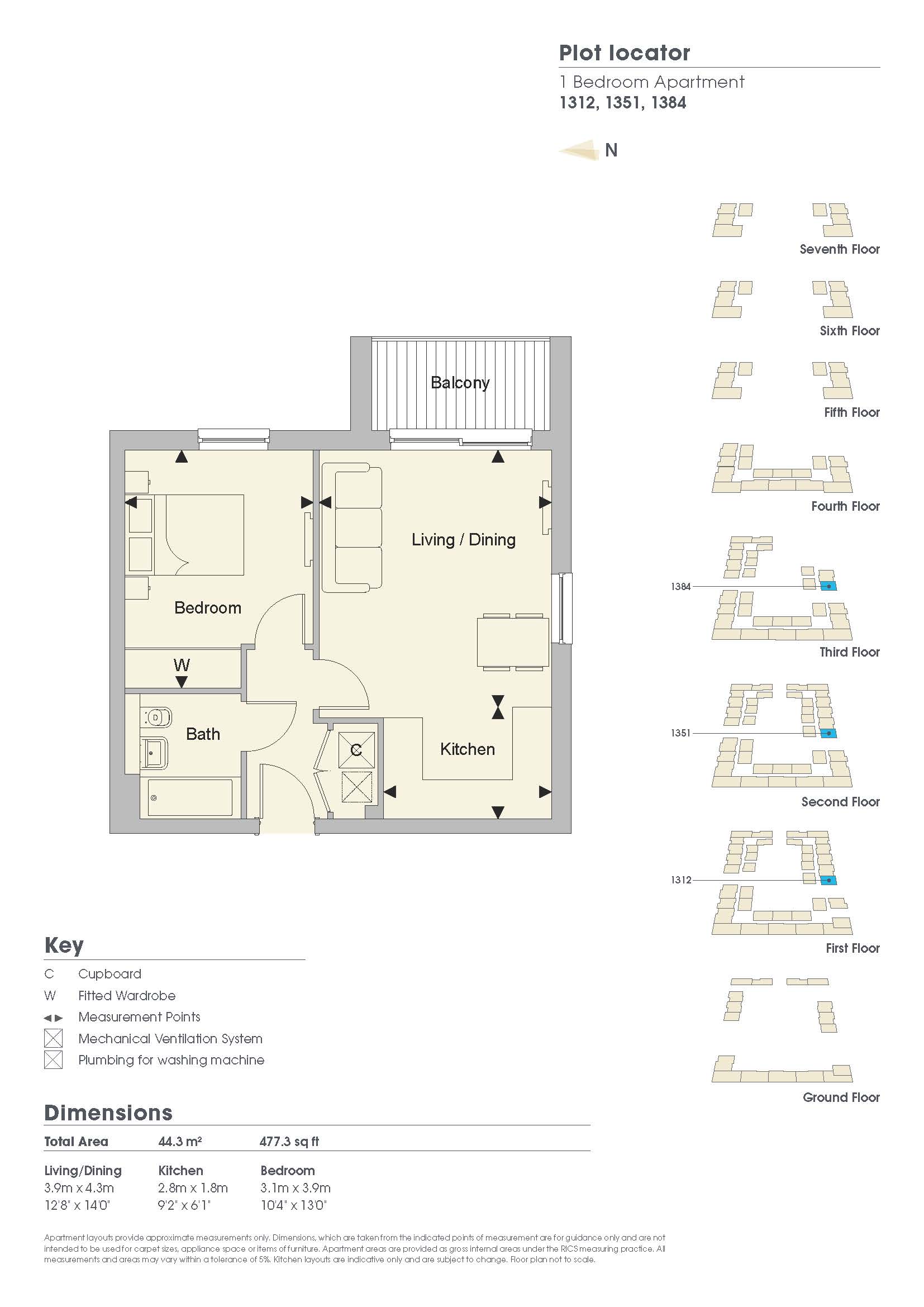 1 Bedrooms Flat to rent in Nightingale House, Drake Way, Reading RG2