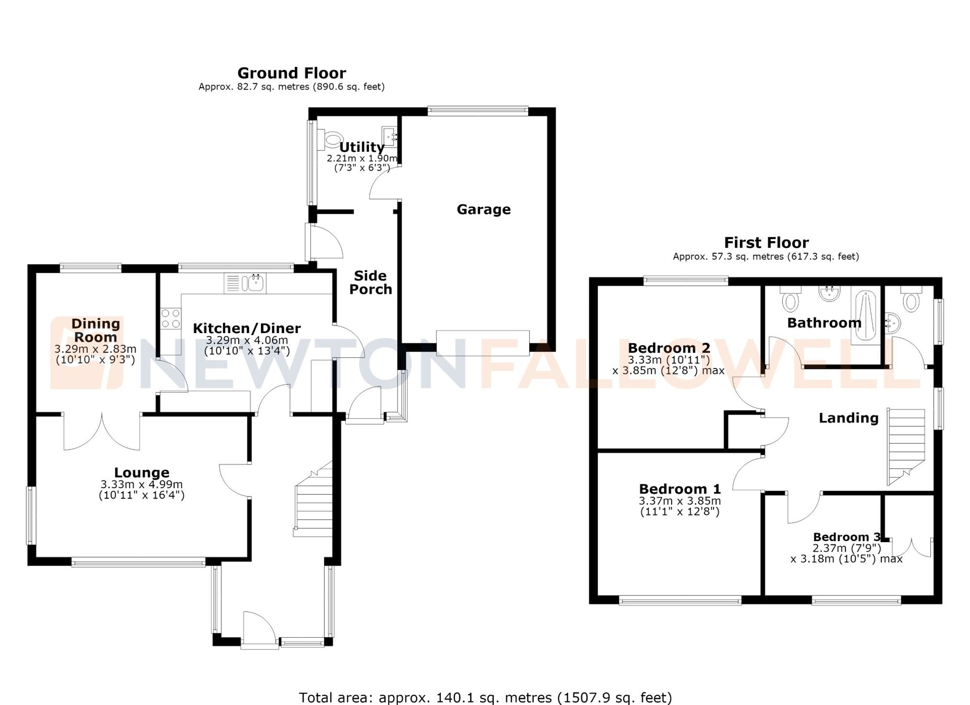 12 Haddon Road, Retford floorplan
