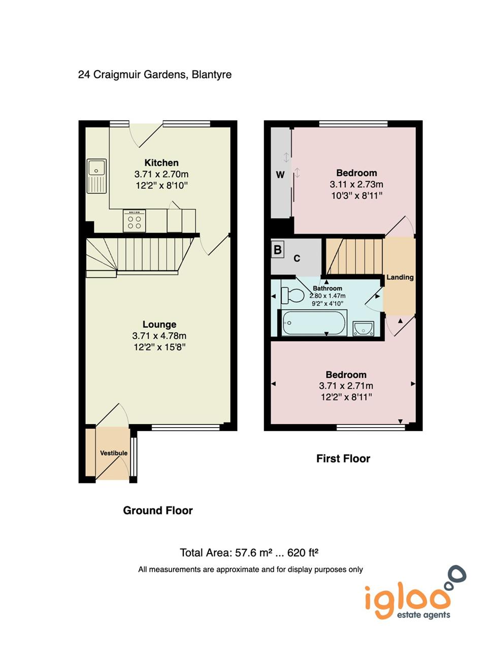 24, Craigmuir Gardens, Blantyre floorplan