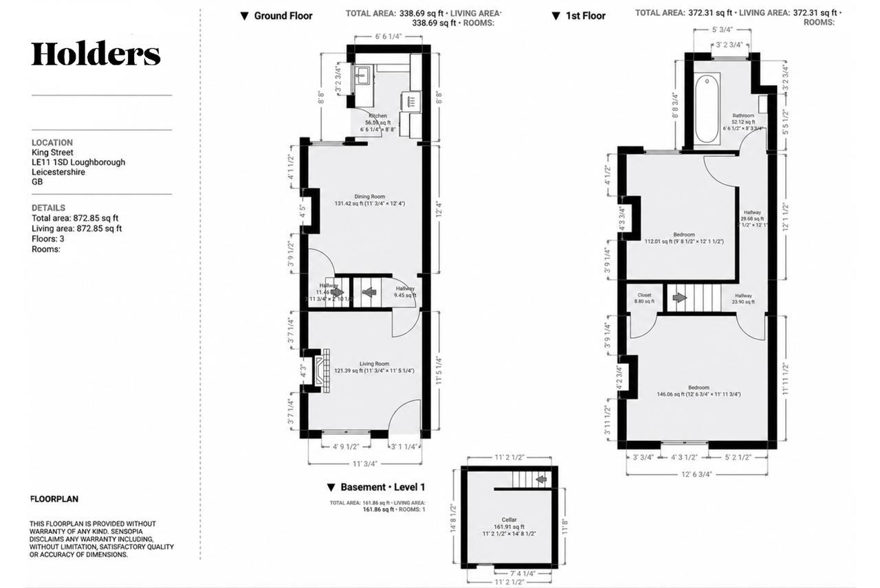 106, King Street, Loughborough floorplan