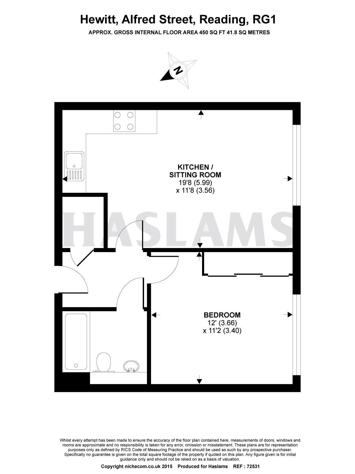 1 Bedrooms Flat to rent in Hewitt, 40 Alfred Street, Reading RG1