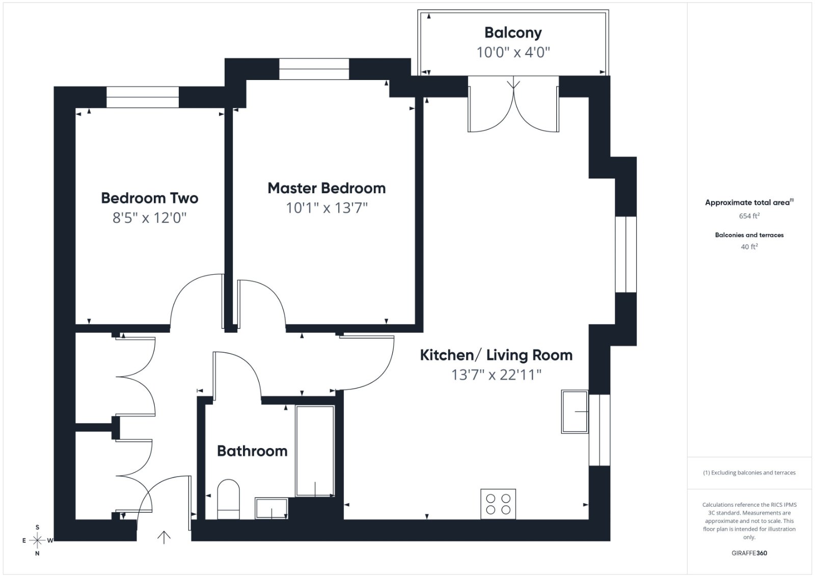 Flat 5, 2, Catherwood Place, Wokingham floorplan
