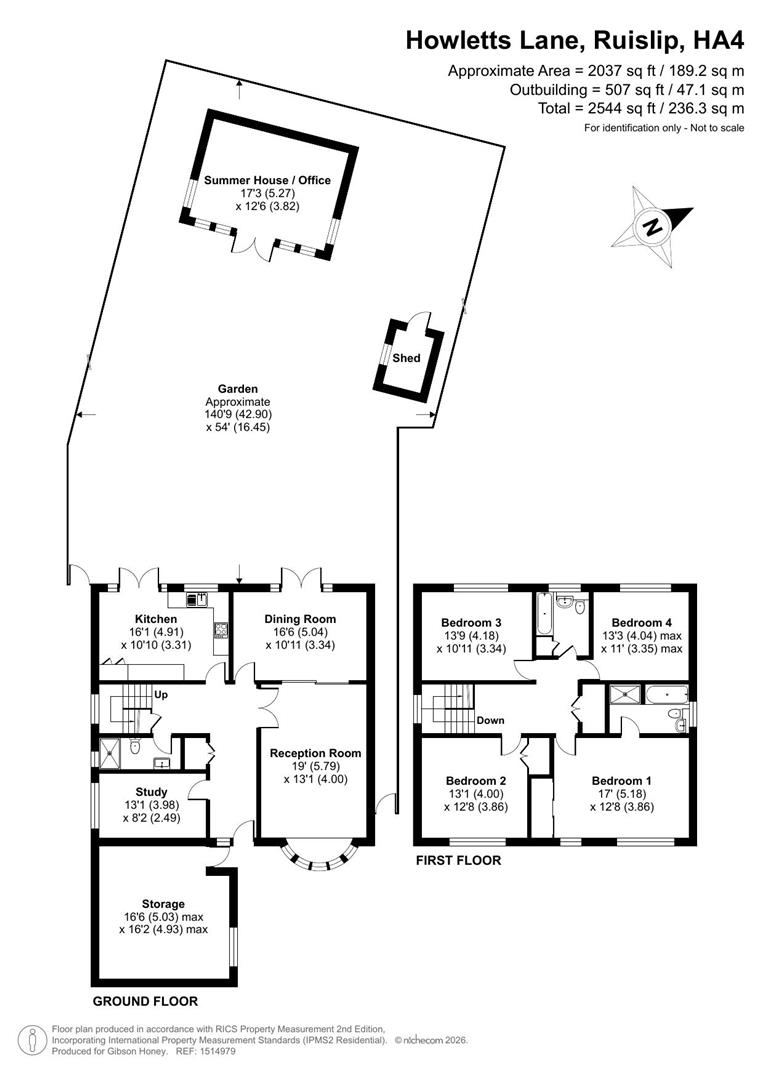 59a, Howletts Lane, Ruislip floorplan