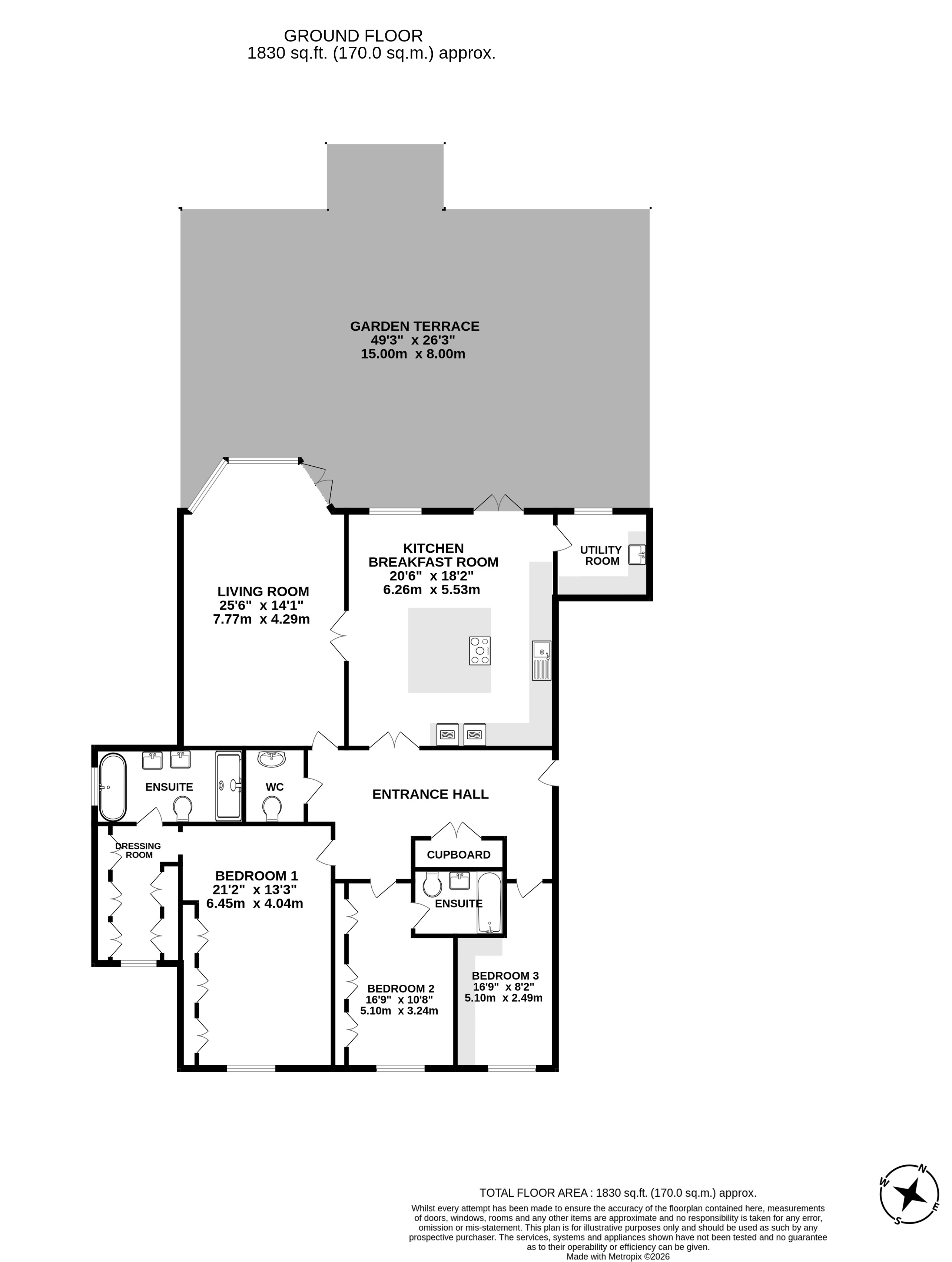 Flat 3, 8, Watford Road, Hertfordshire floorplan