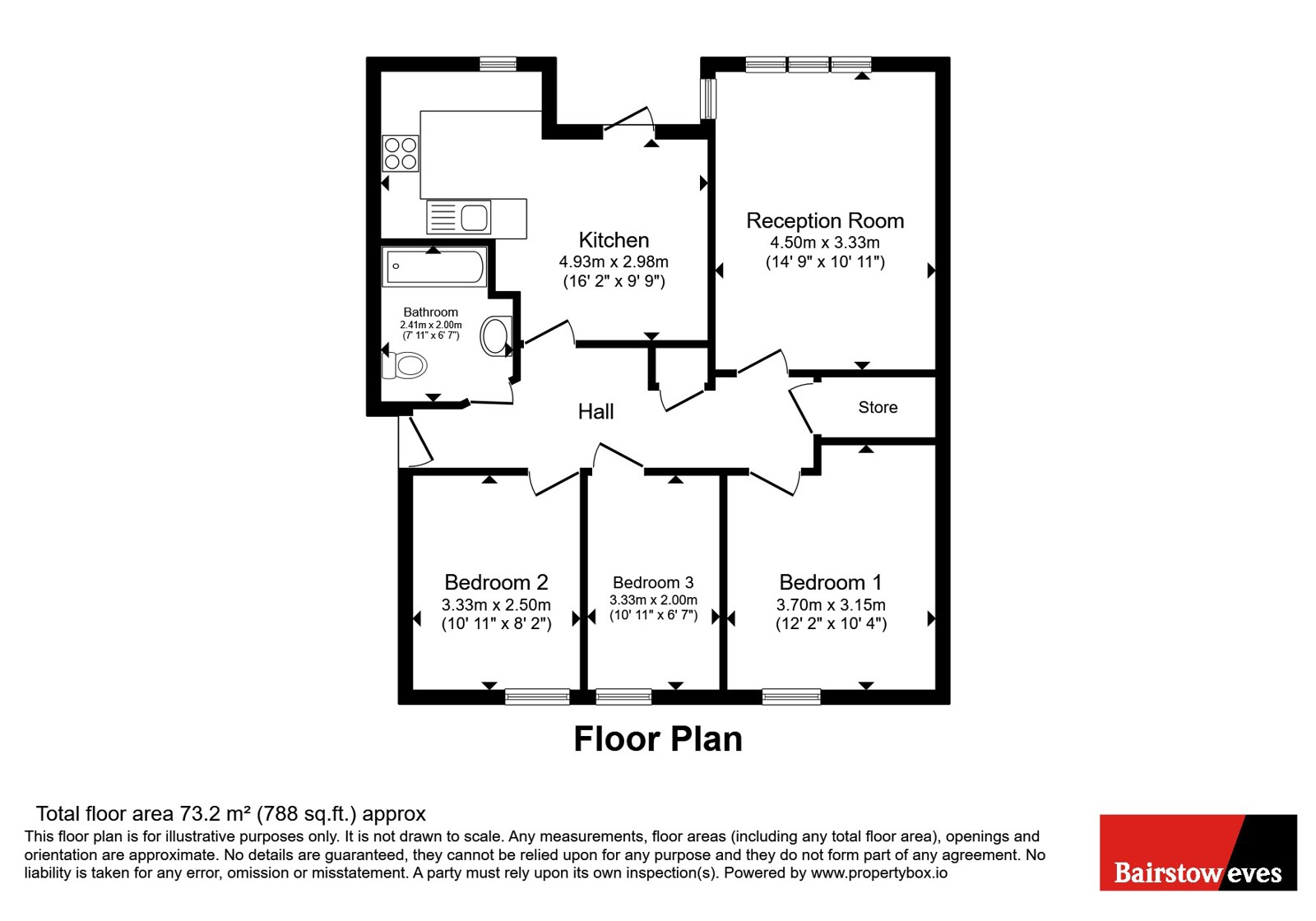 87, Nairn Street, London floorplan