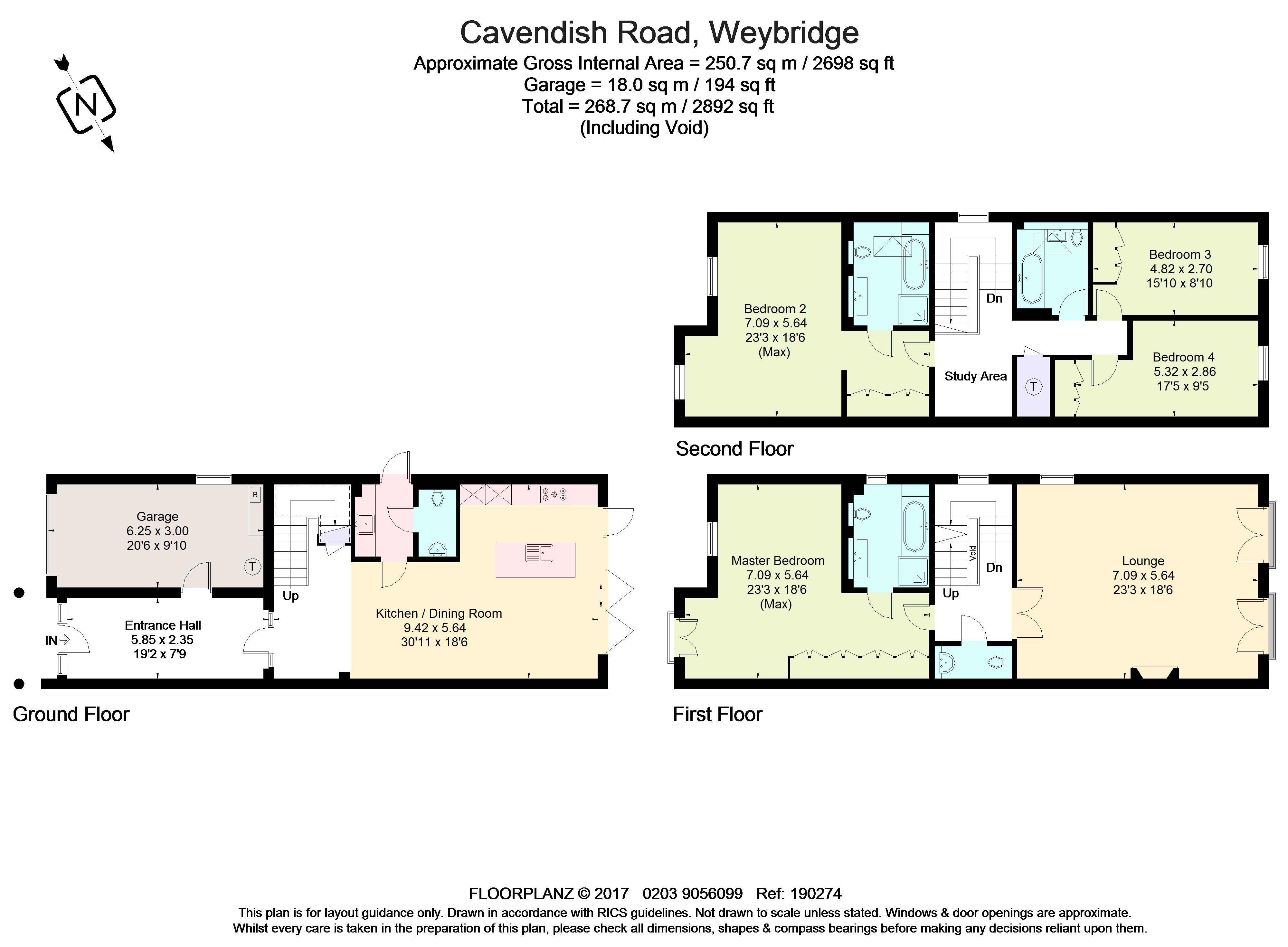 4 Bedrooms Semi-detached house to rent in Cavendish Road, St. Georges Hill, Weybridge KT13