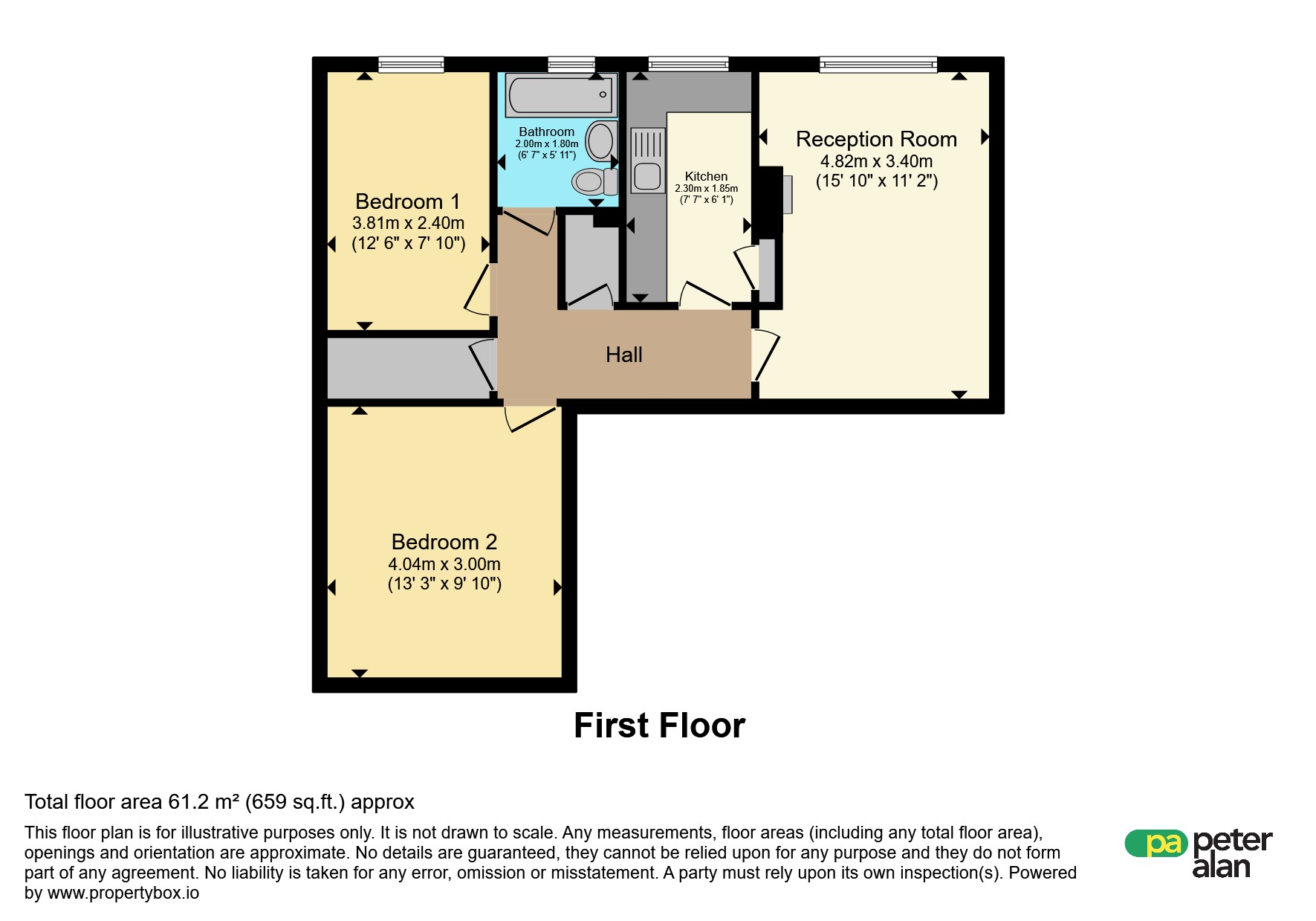6, Duffryn Place, Maesteg floorplan