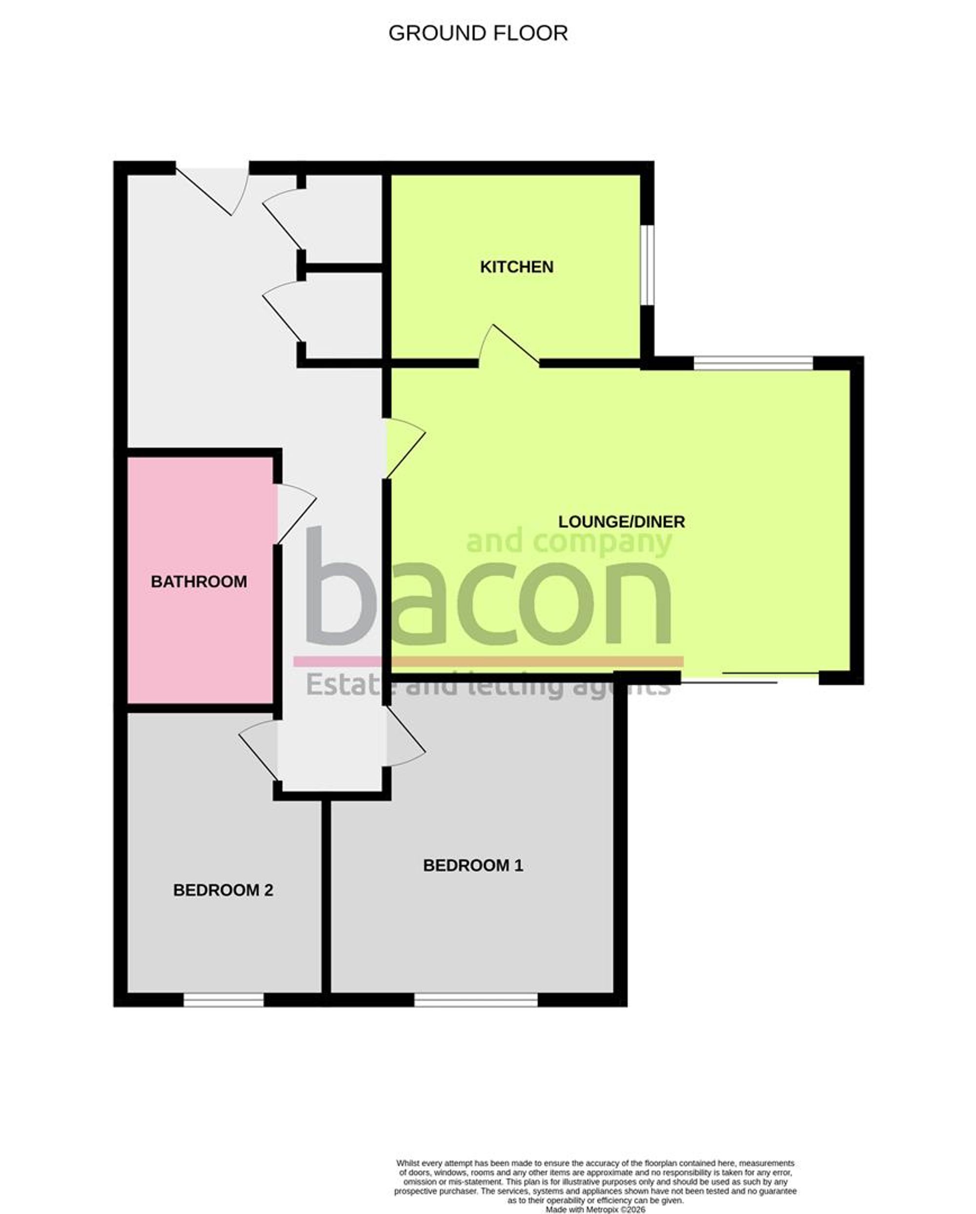 Flat 8, The Cloisters, Worthing floorplan