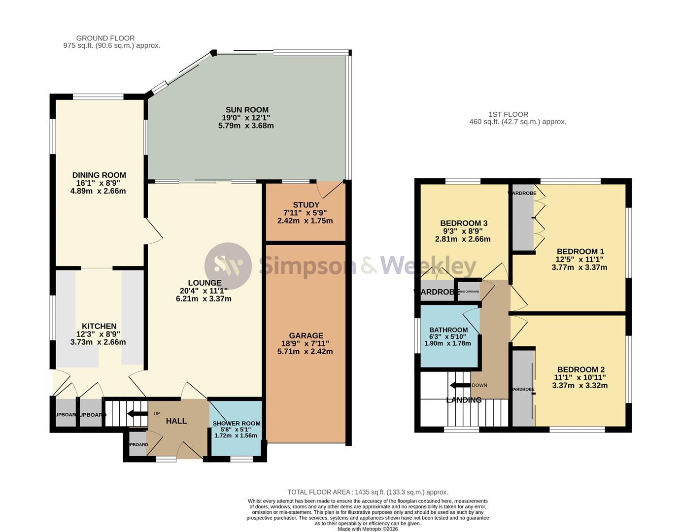 65, Meadow View, Rushden floorplan
